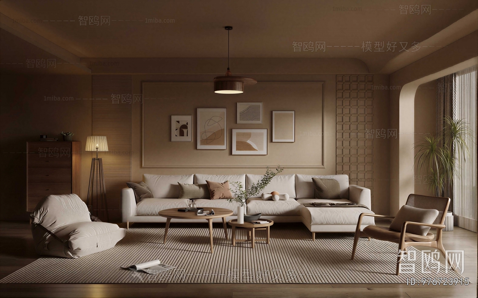 Wabi-sabi Style A Living Room