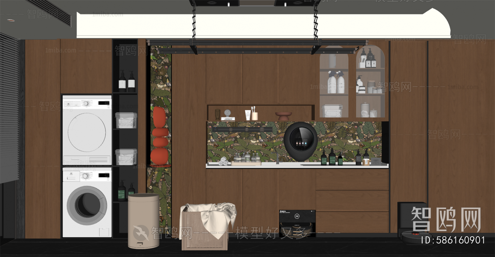 Modern Balcony Laundry Room