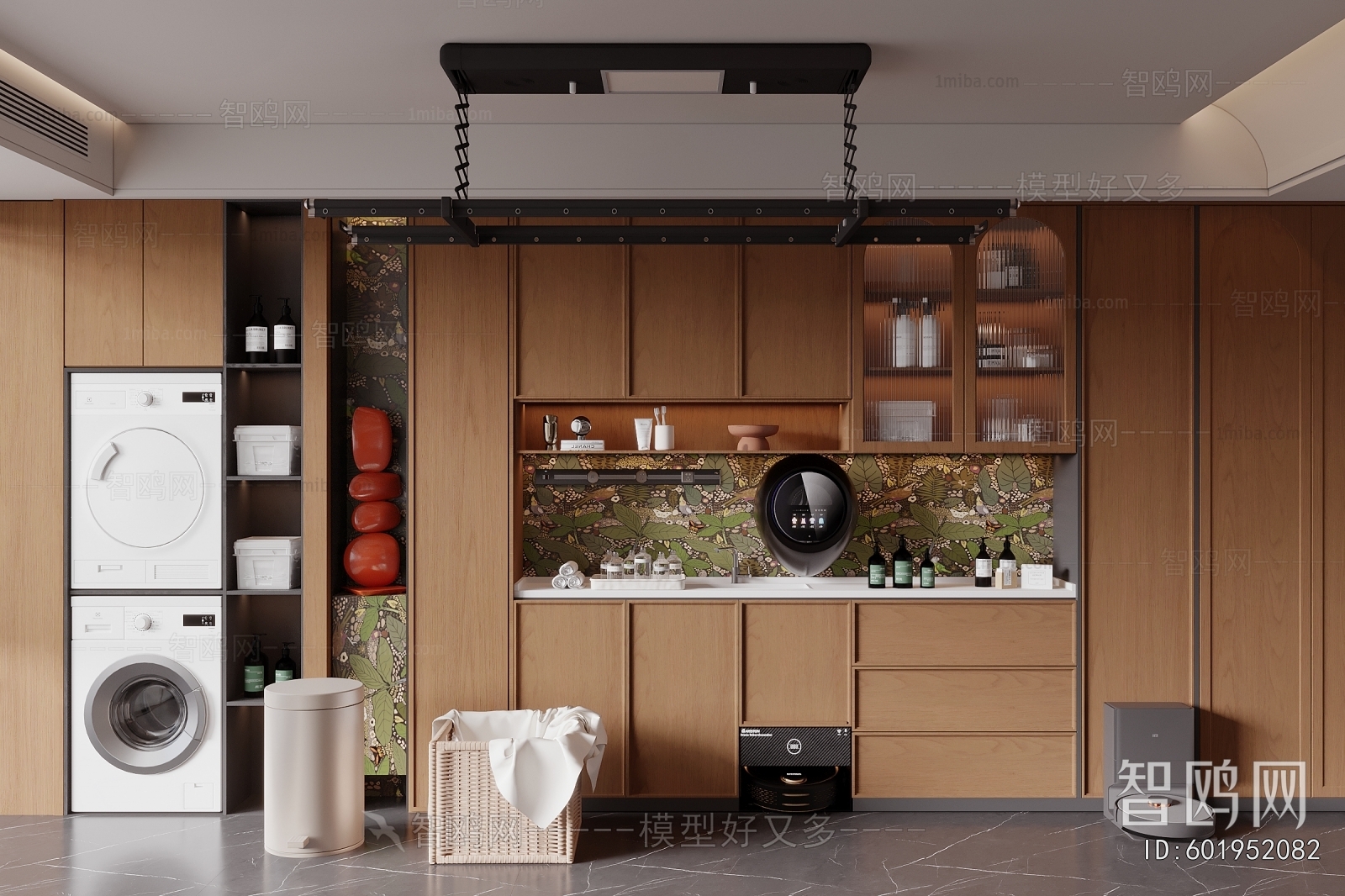 Modern Balcony Laundry Room