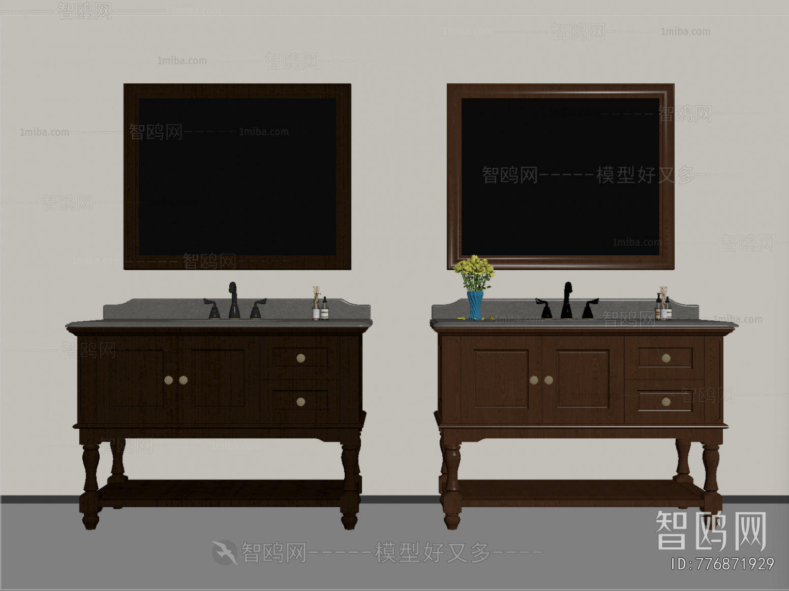 French Style Bathroom Cabinet