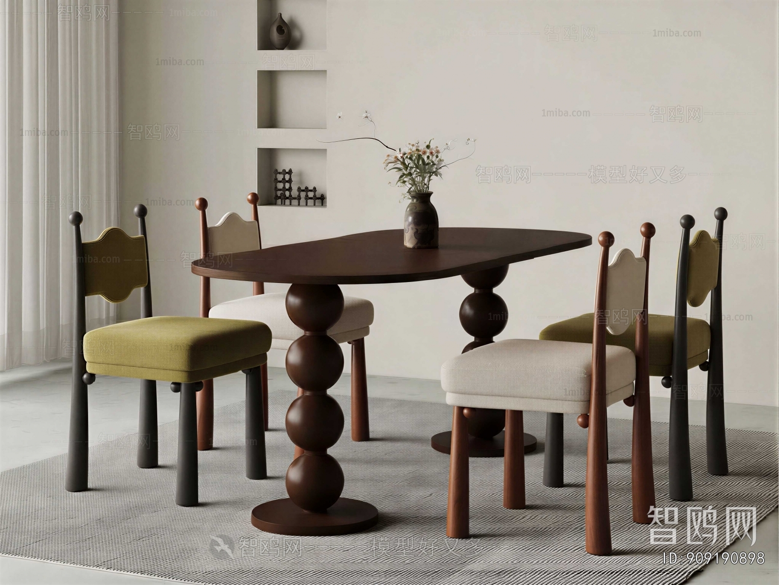 French Style Dining Table And Chairs