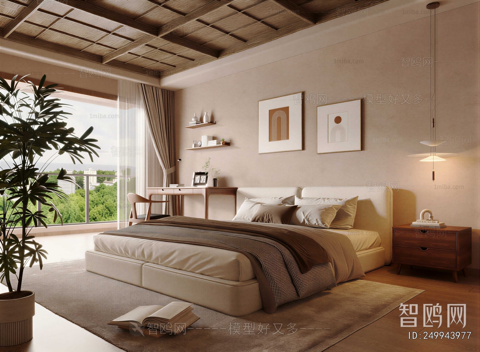 Wabi-sabi Style Bedroom