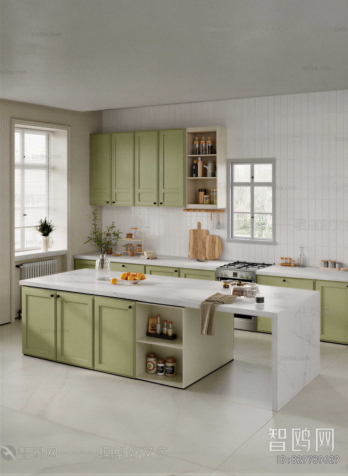 American Style Open Kitchen