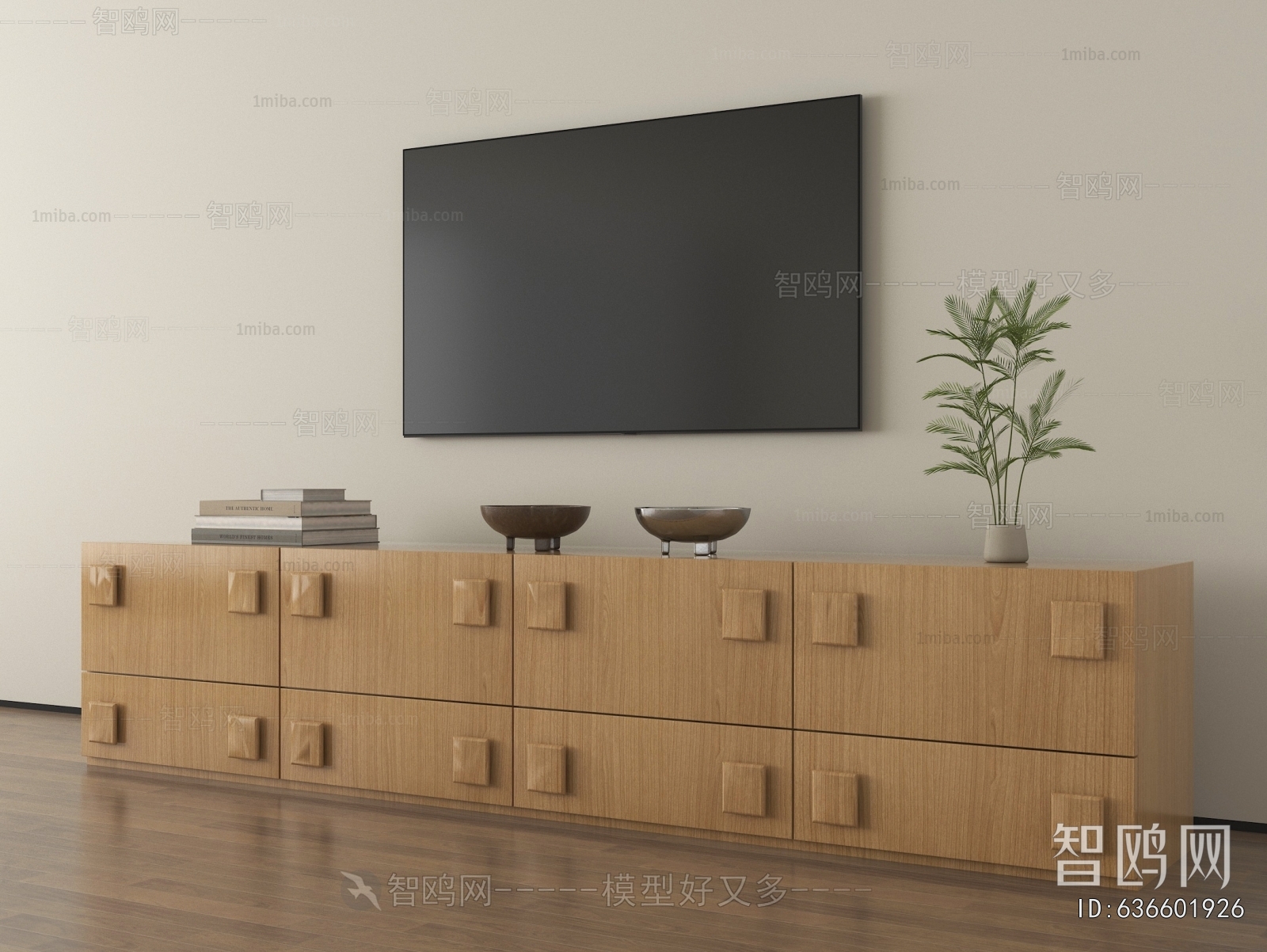 Wabi-sabi Style TV Cabinet