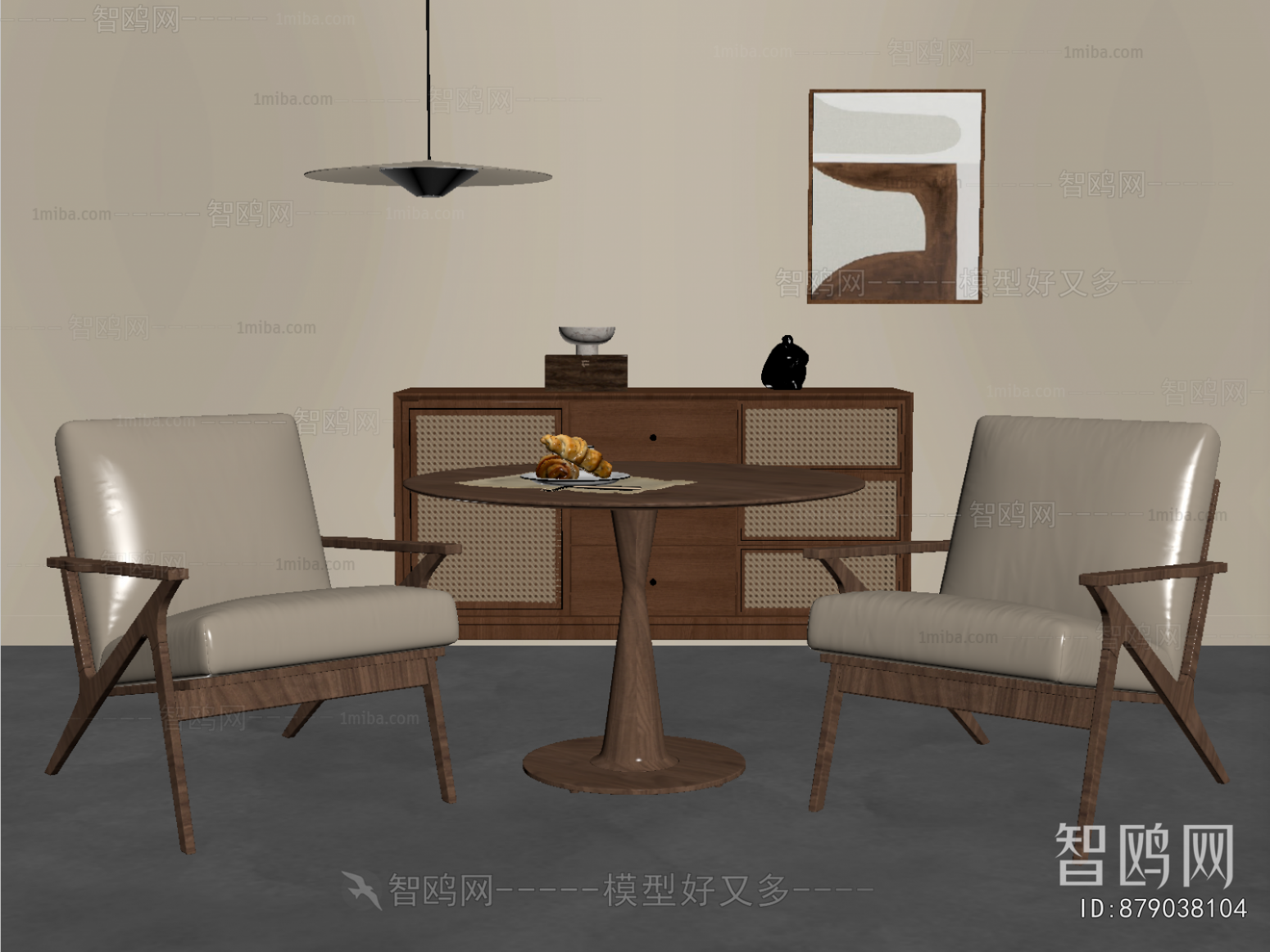 Wabi-sabi Style Leisure Table And Chair