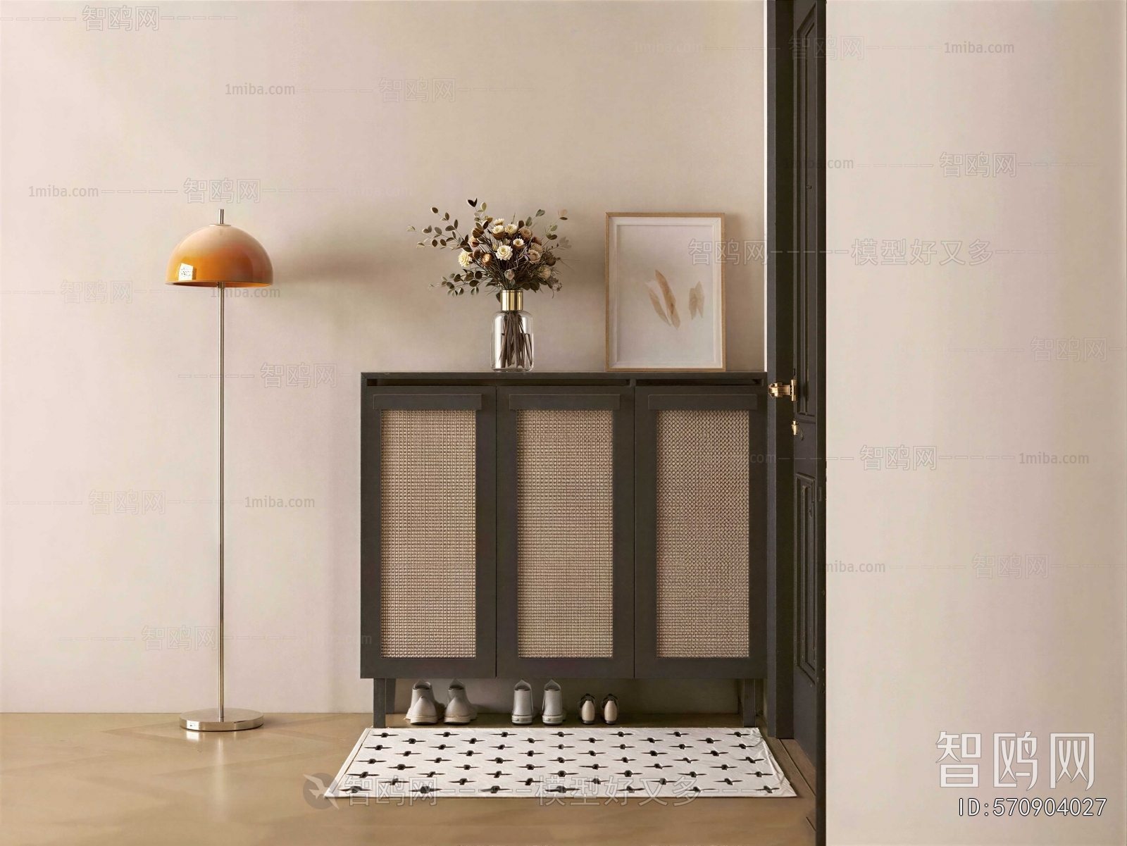 French Style Shoe Cabinet