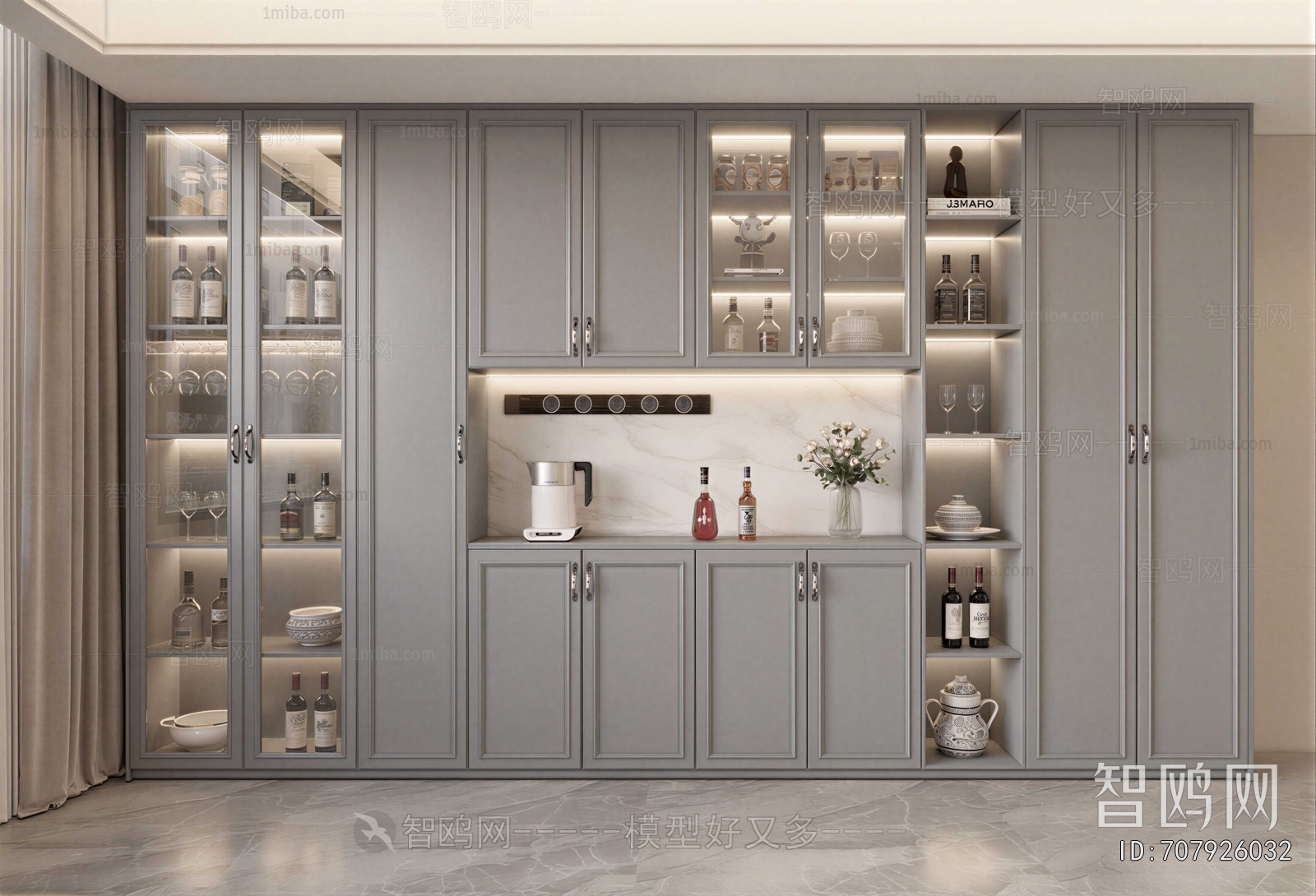 American Style Wine Cabinet