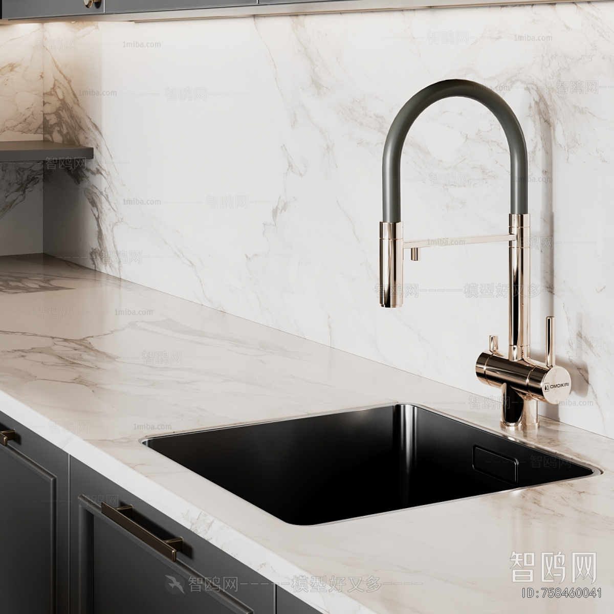 Simple European Style Kitchen Cabinet