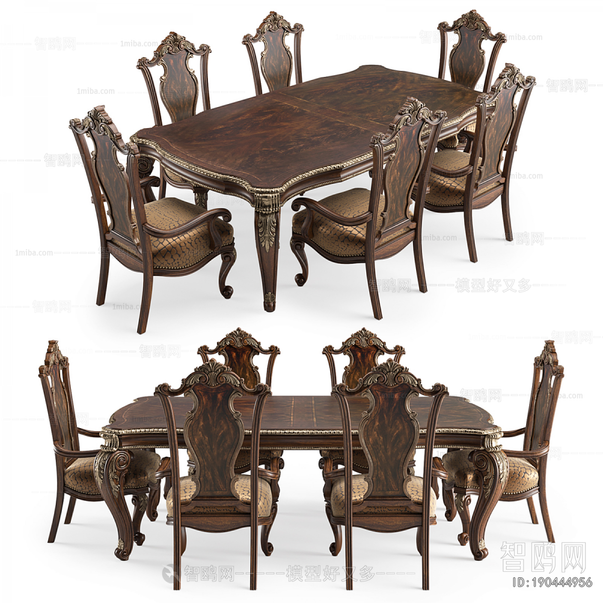 European Style Dining Table And Chairs