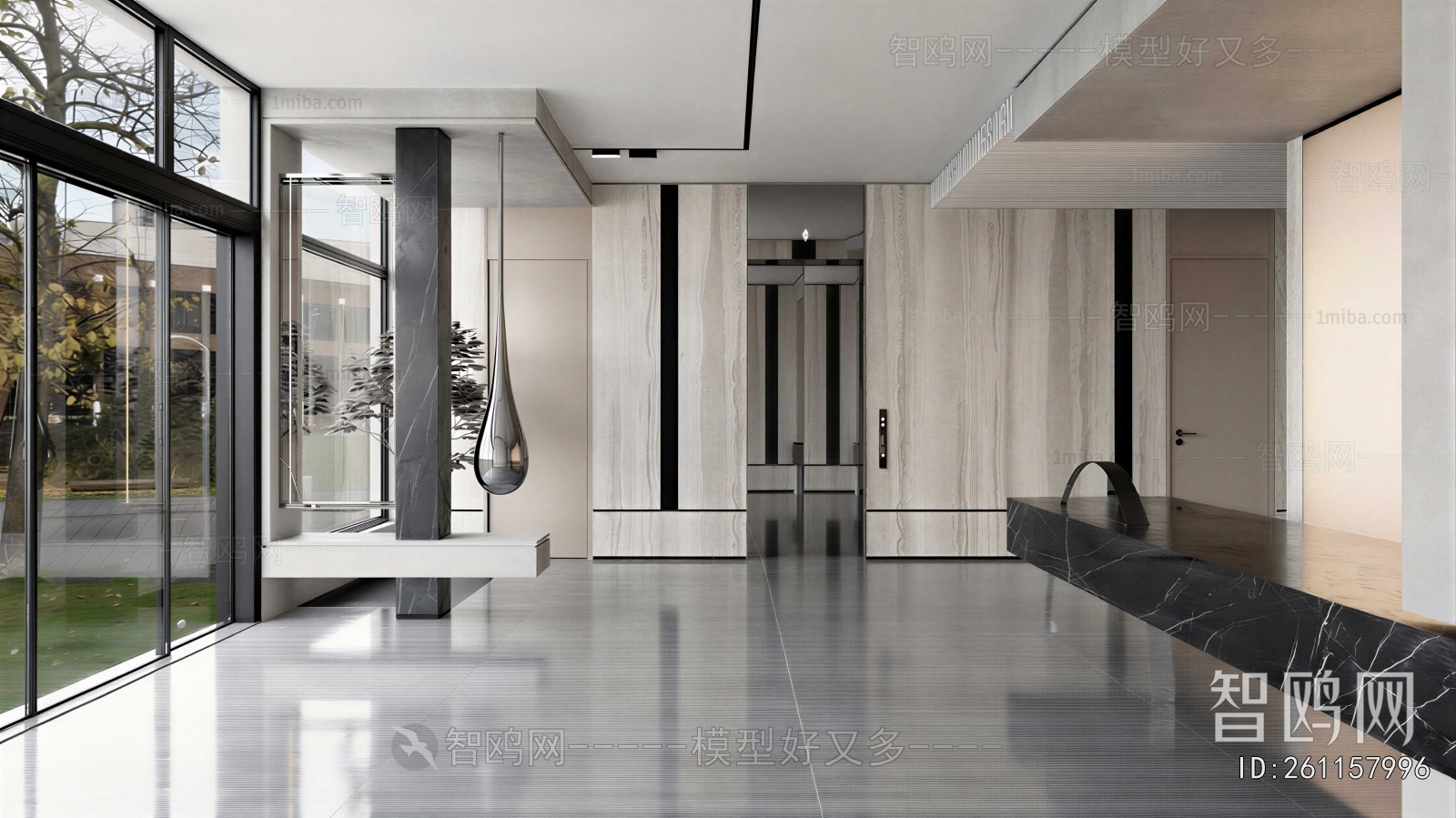 Modern Office Reception Desk