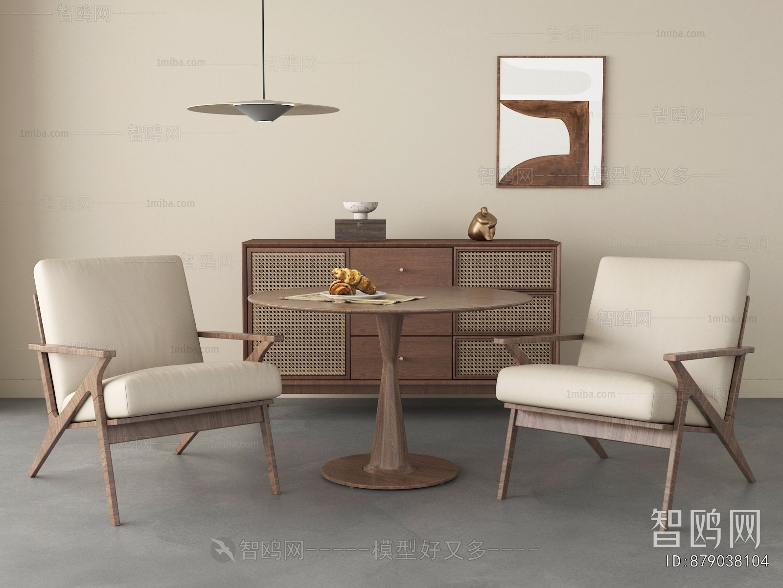 Wabi-sabi Style Leisure Table And Chair