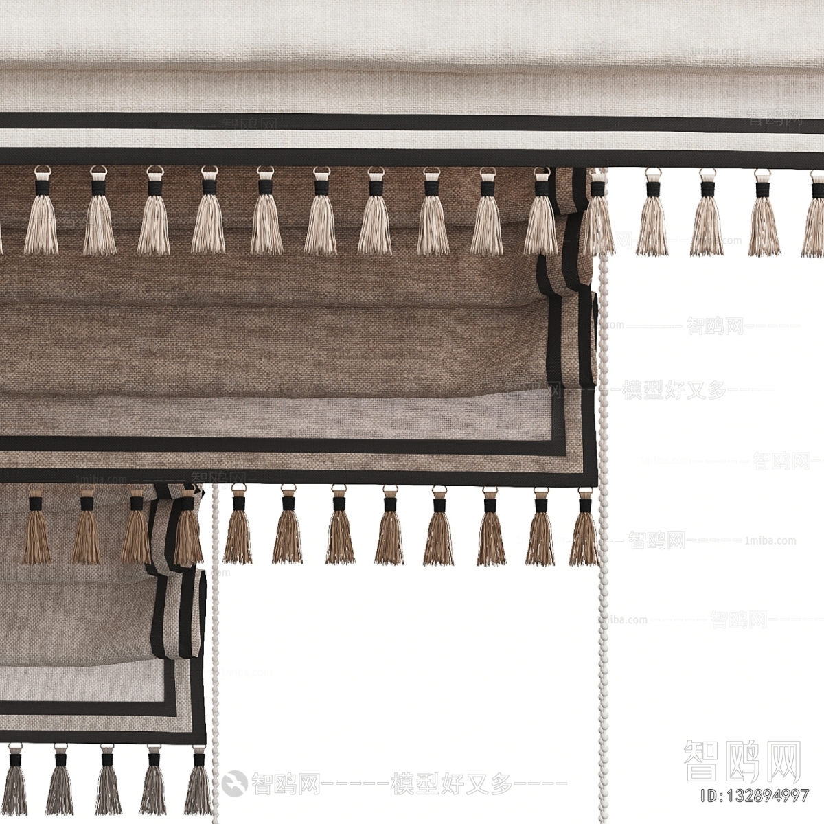 New Chinese Style Roman Curtain