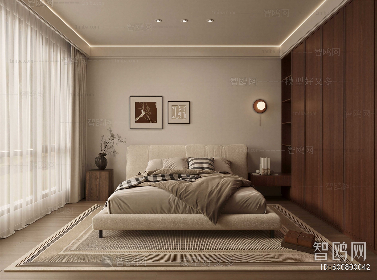 Wabi-sabi Style Bedroom