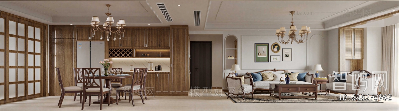 American Style A Living Room