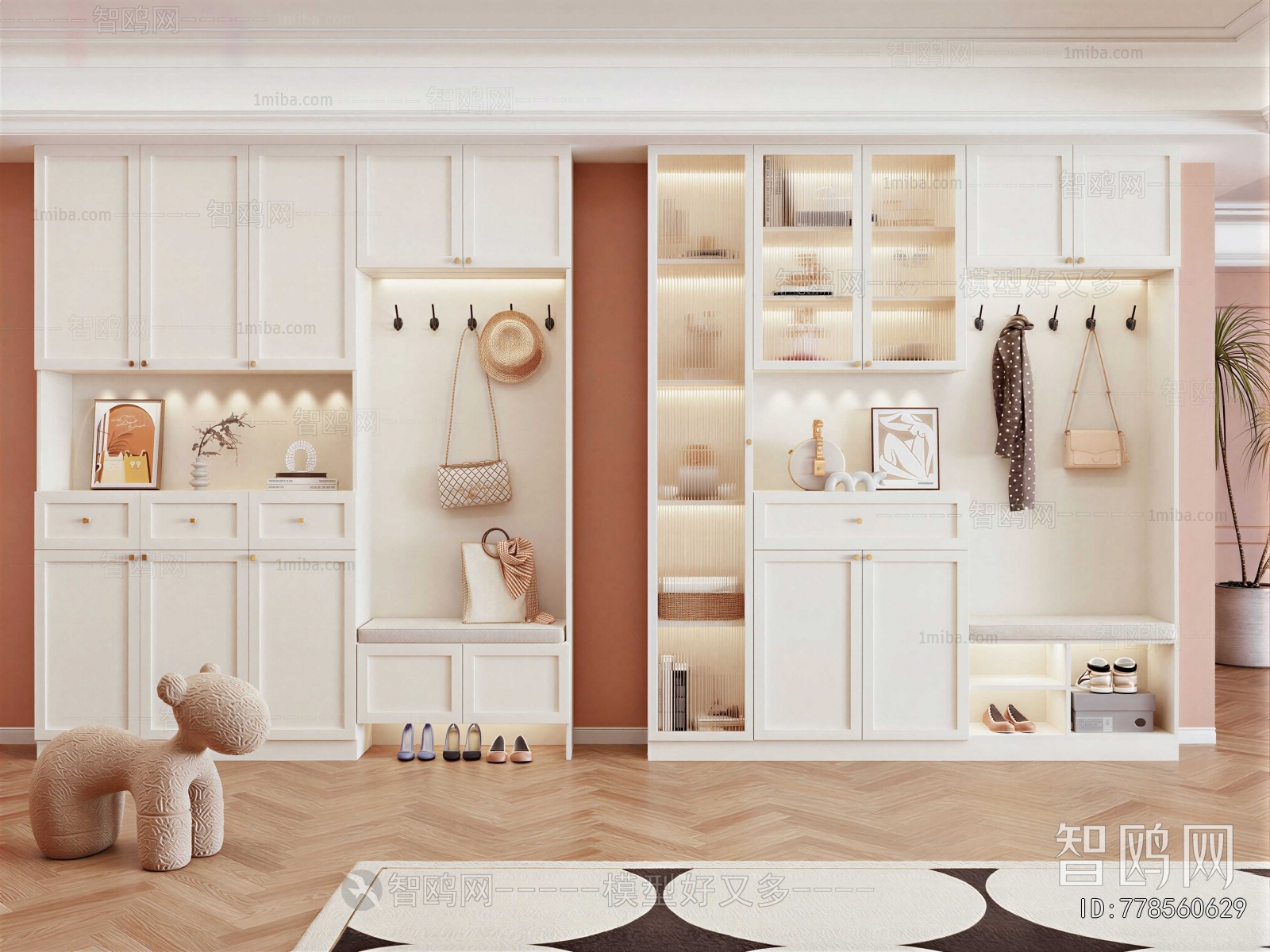 French Style Shoe Cabinet