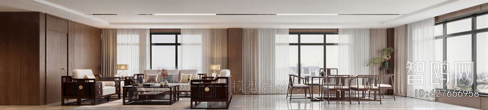 New Chinese Style Manager's Office