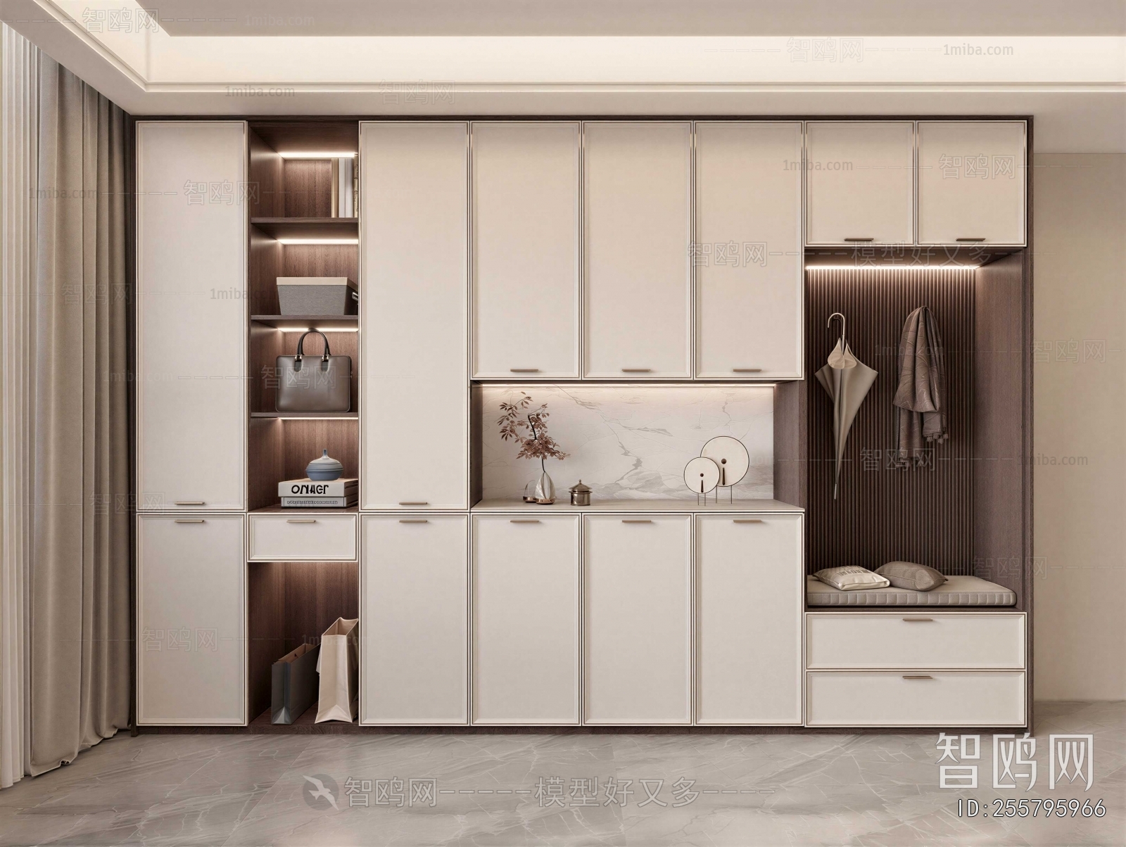 New Chinese Style Shoe Cabinet