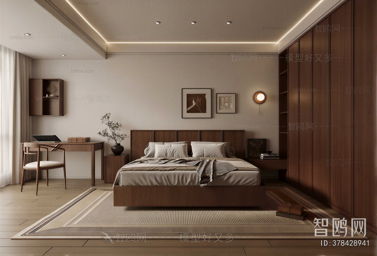 Wabi-sabi Style Bedroom