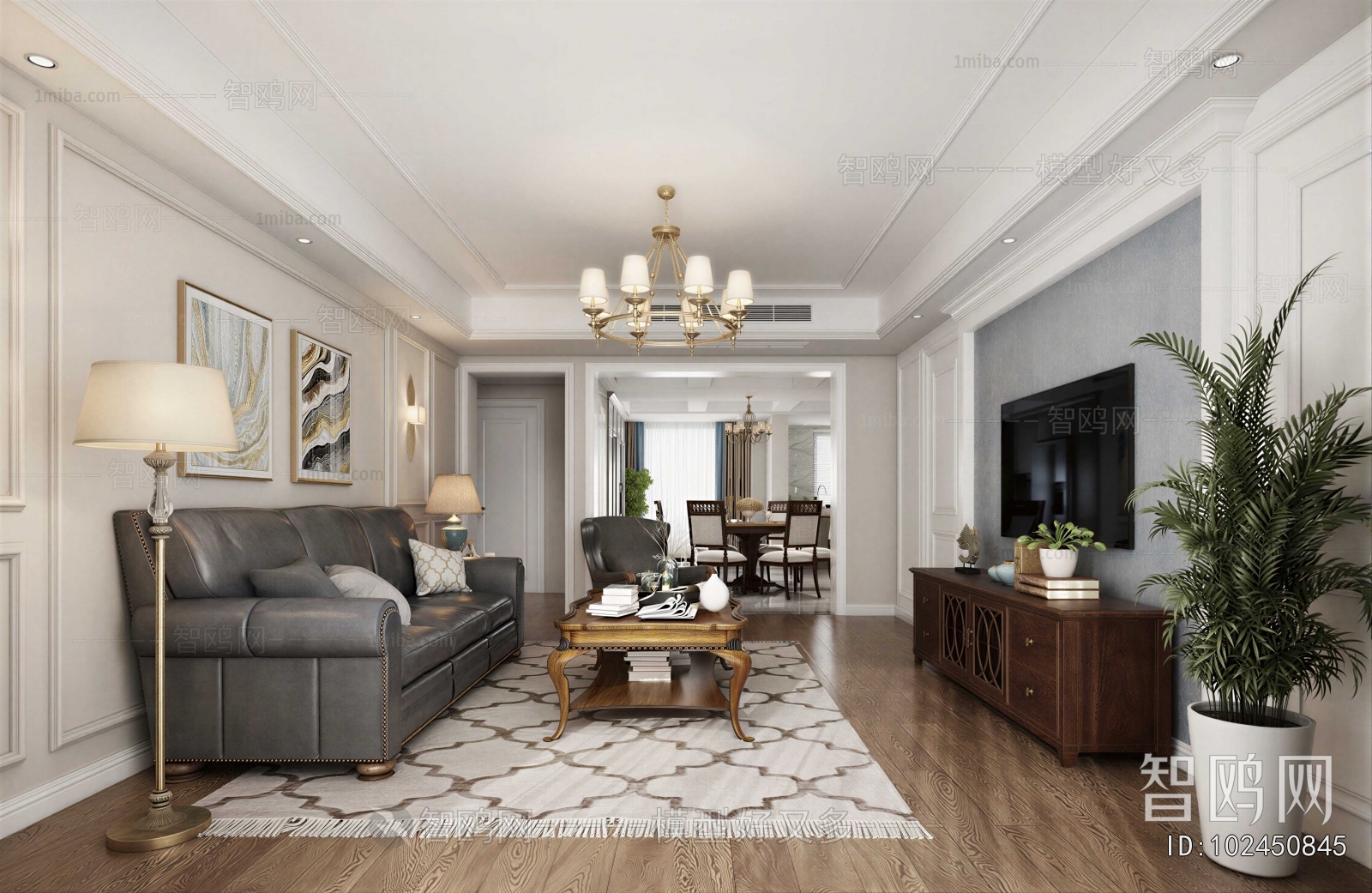 American Style A Living Room