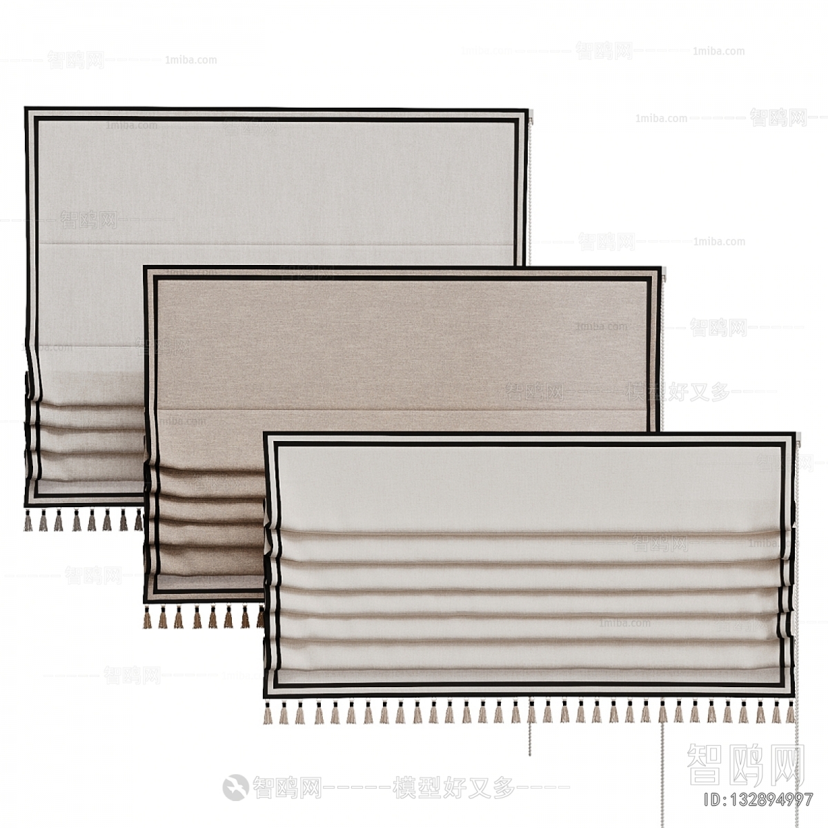 New Chinese Style Roman Curtain