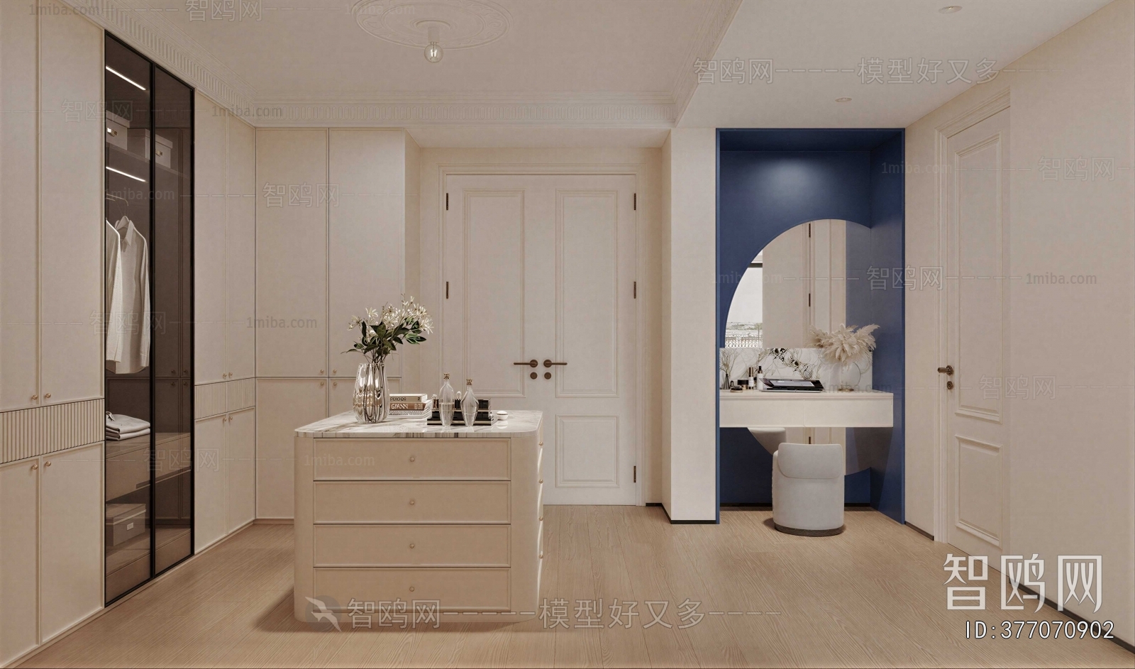 French Style Clothes Storage Area