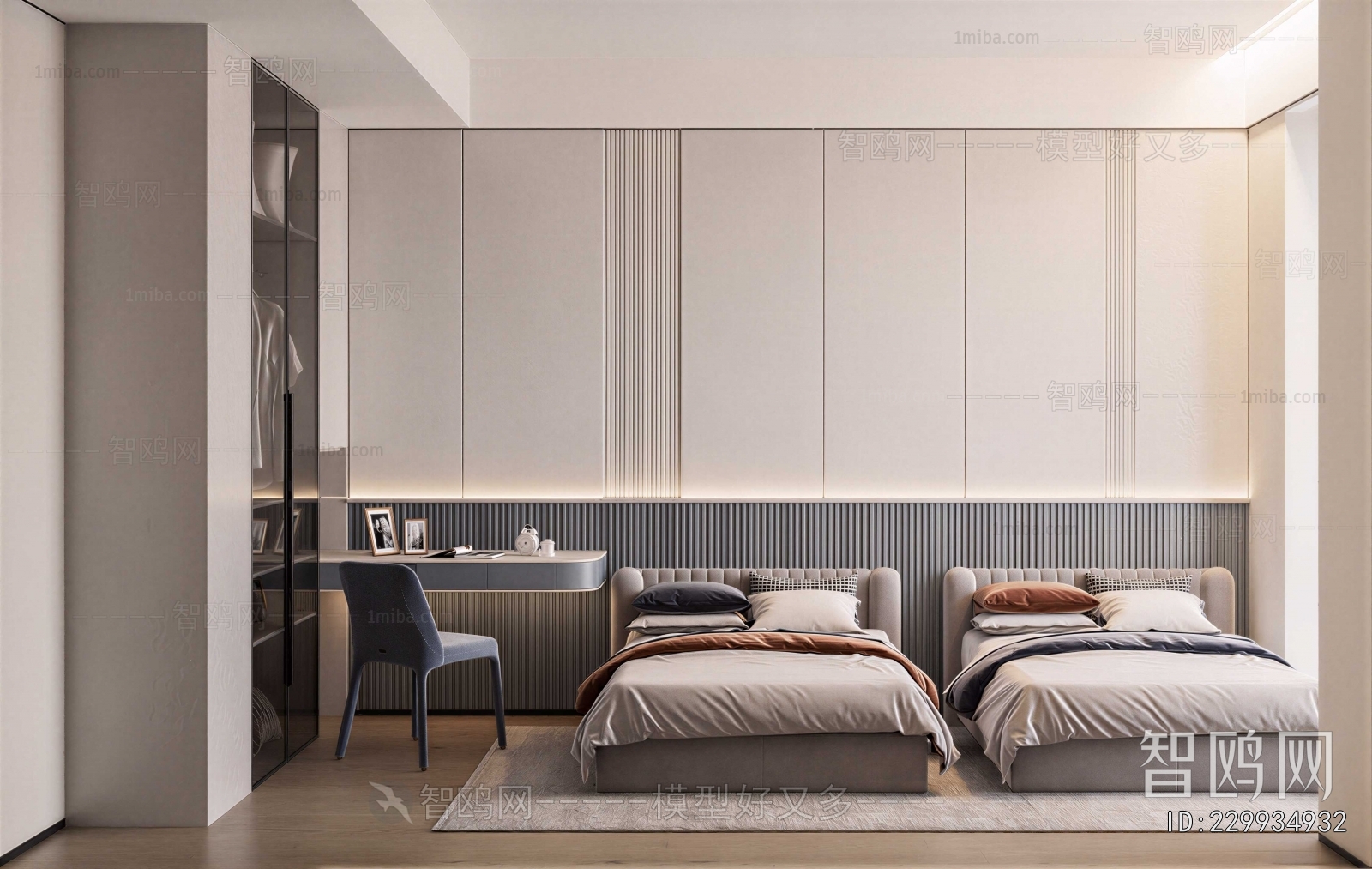 Modern Boy's Room And Son's Room