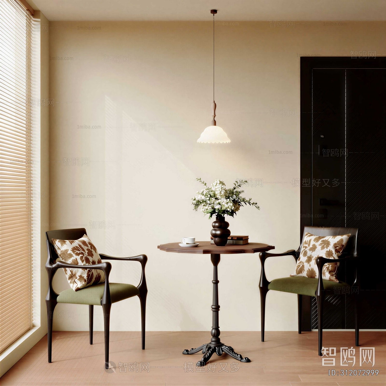 French Style Leisure Table And Chair