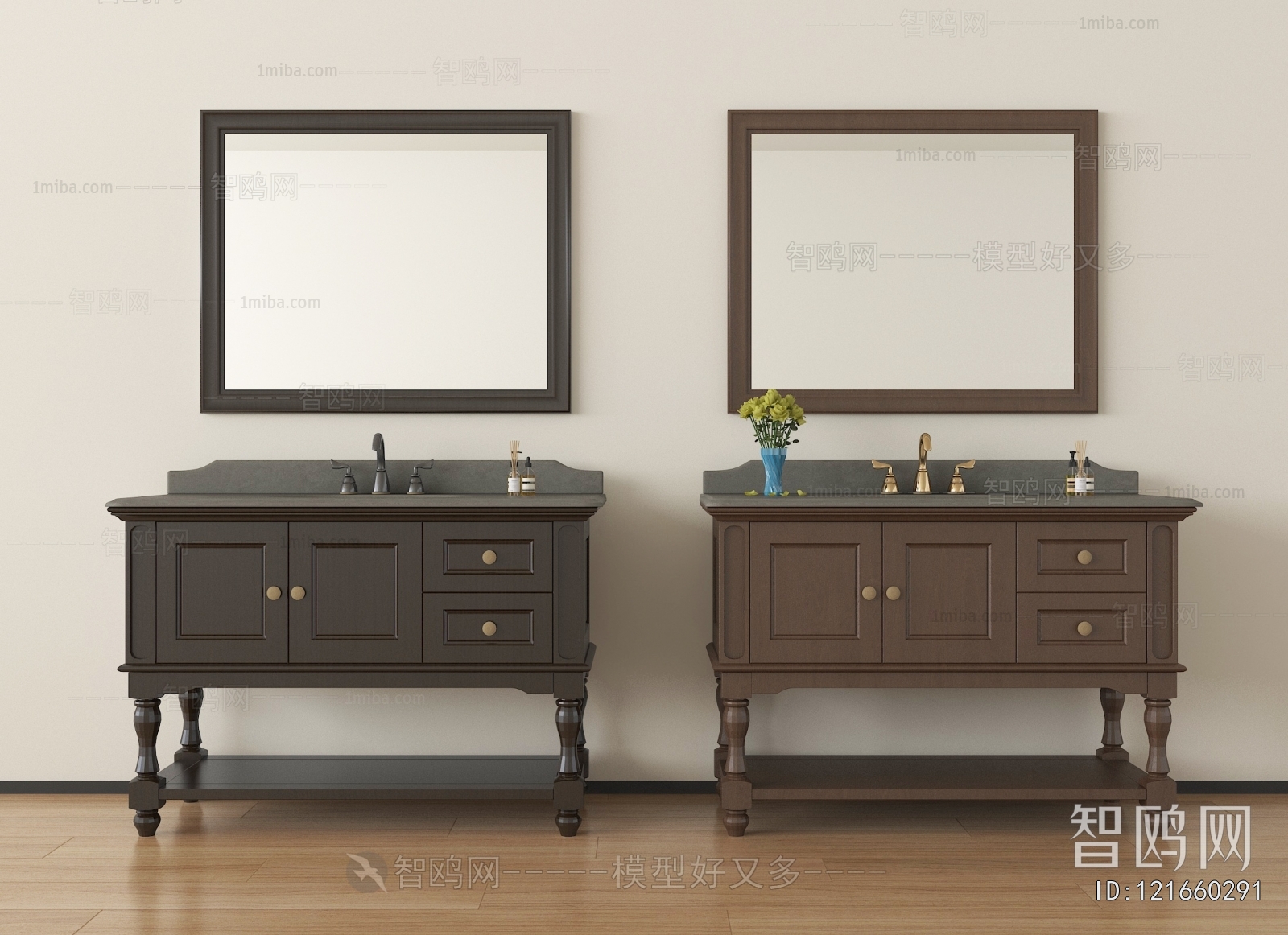 French Style Bathroom Cabinet