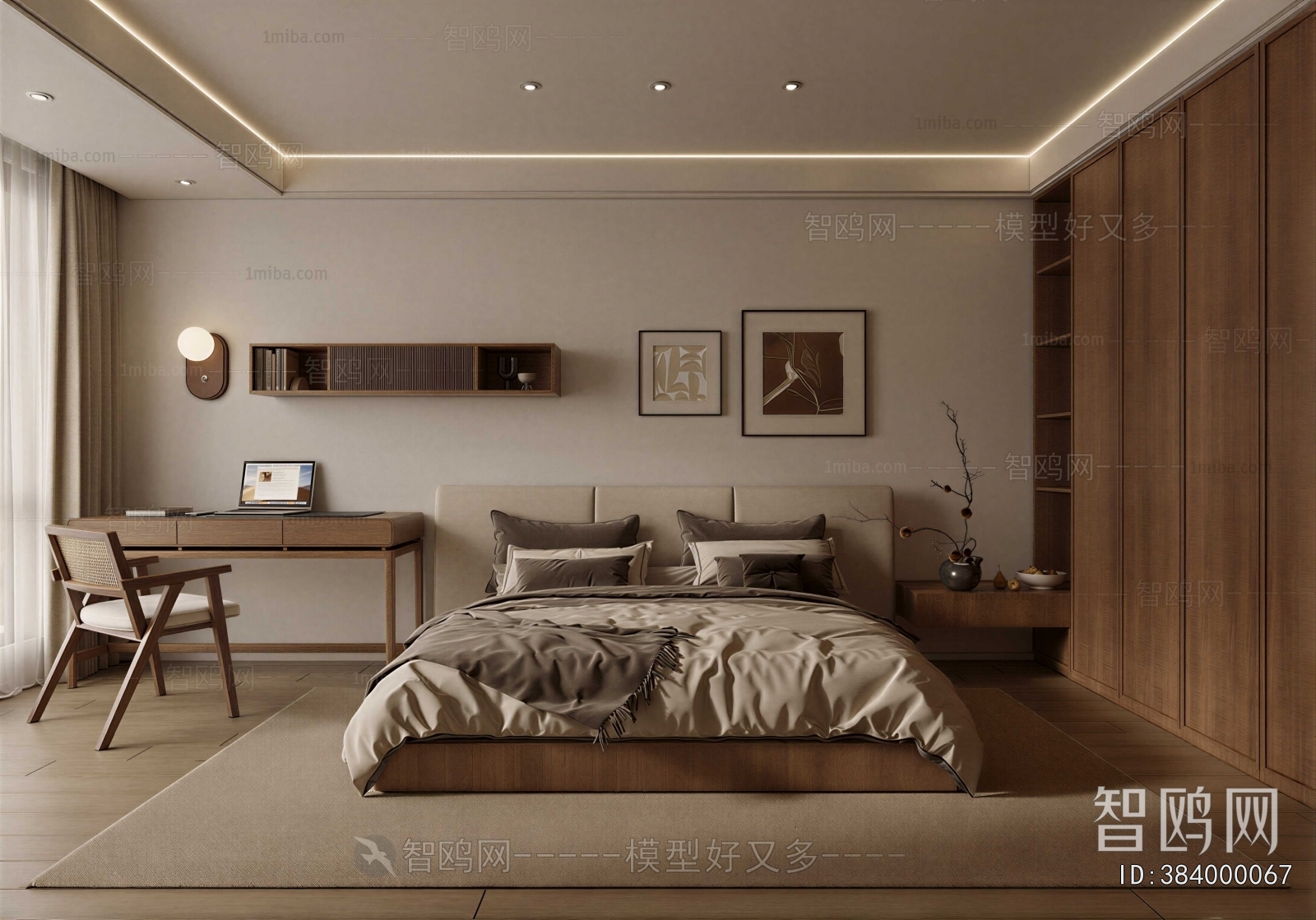 Wabi-sabi Style Bedroom