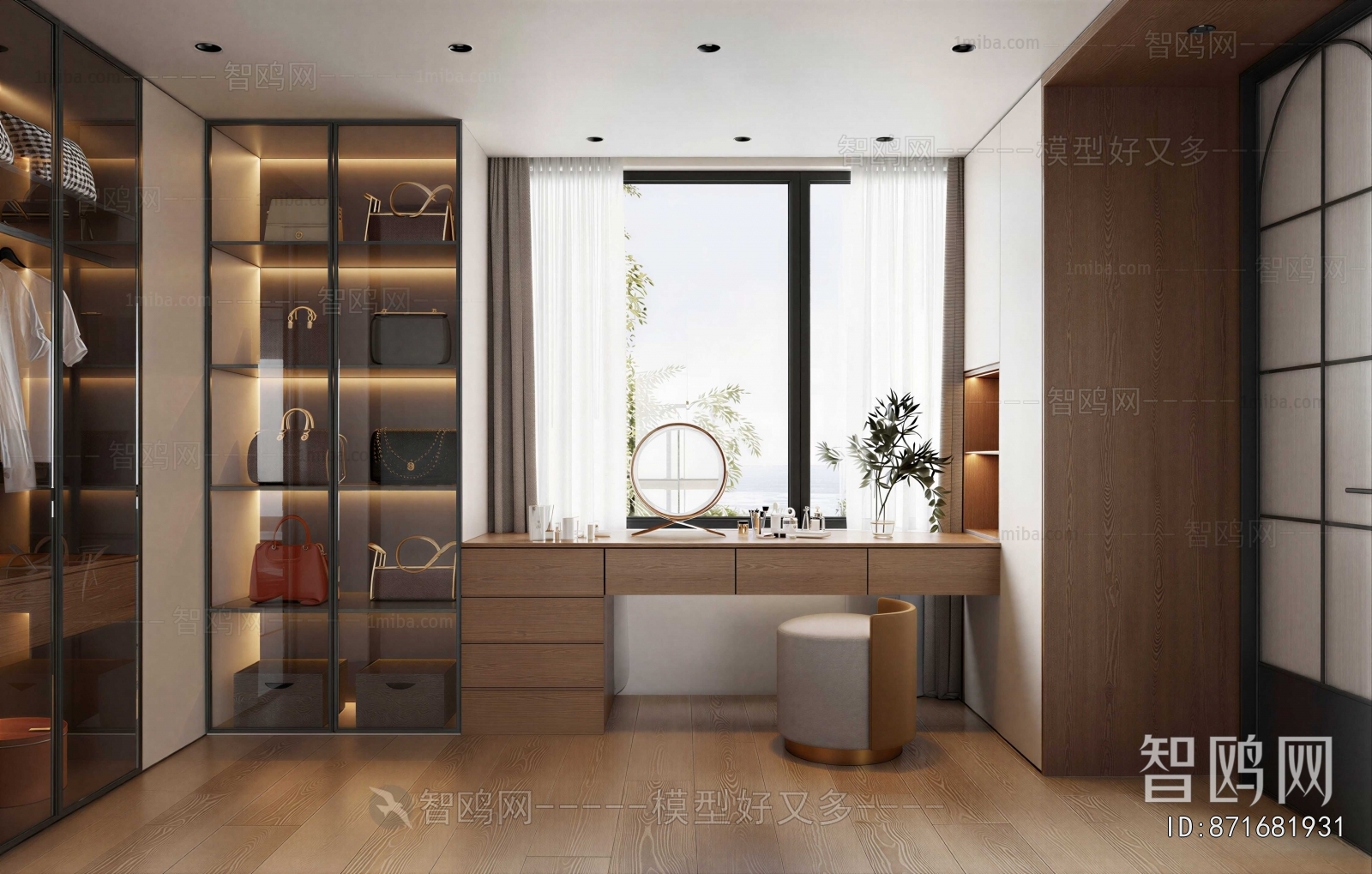 Modern Clothes Storage Area