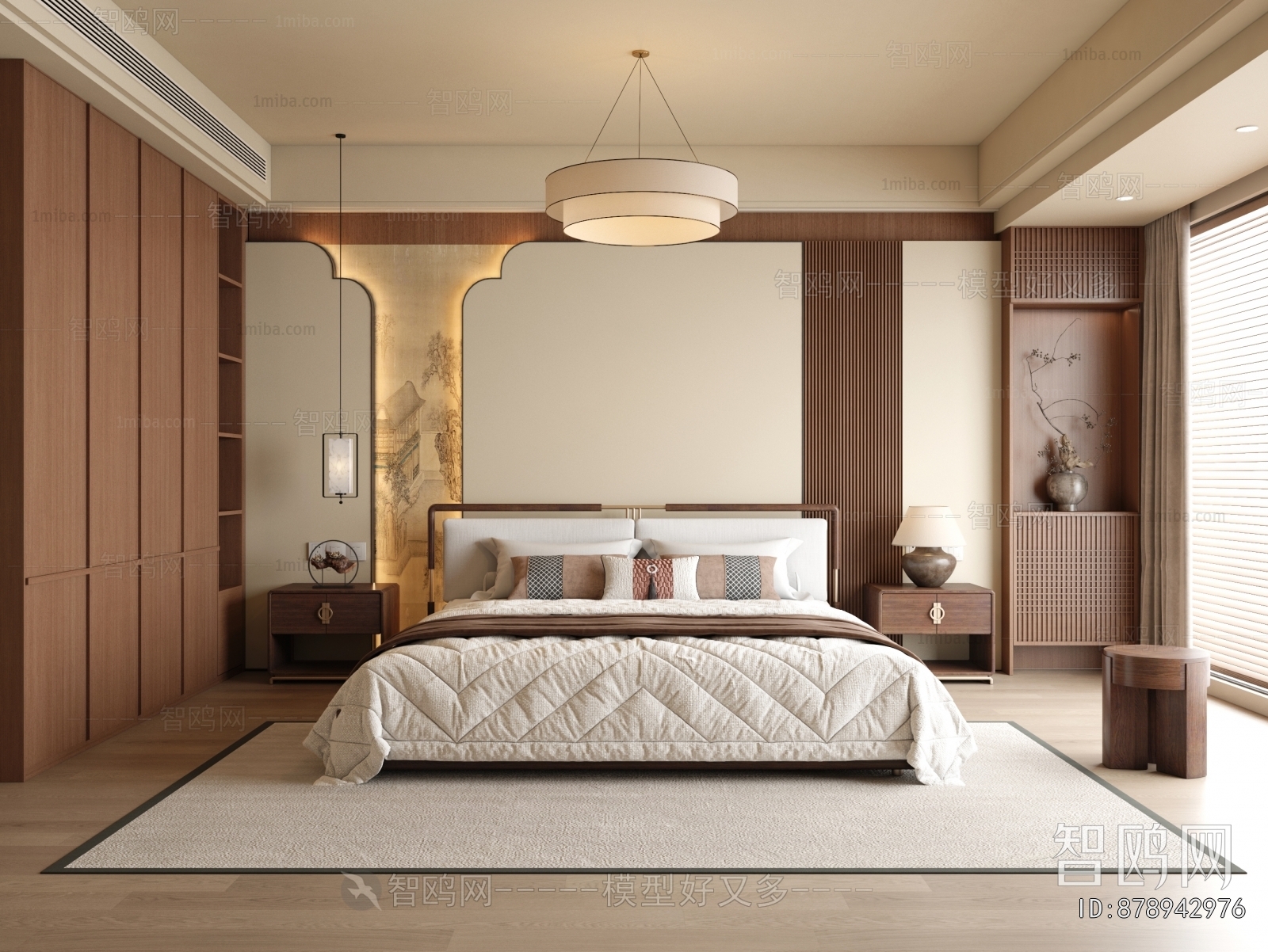 New Chinese Style Bedroom