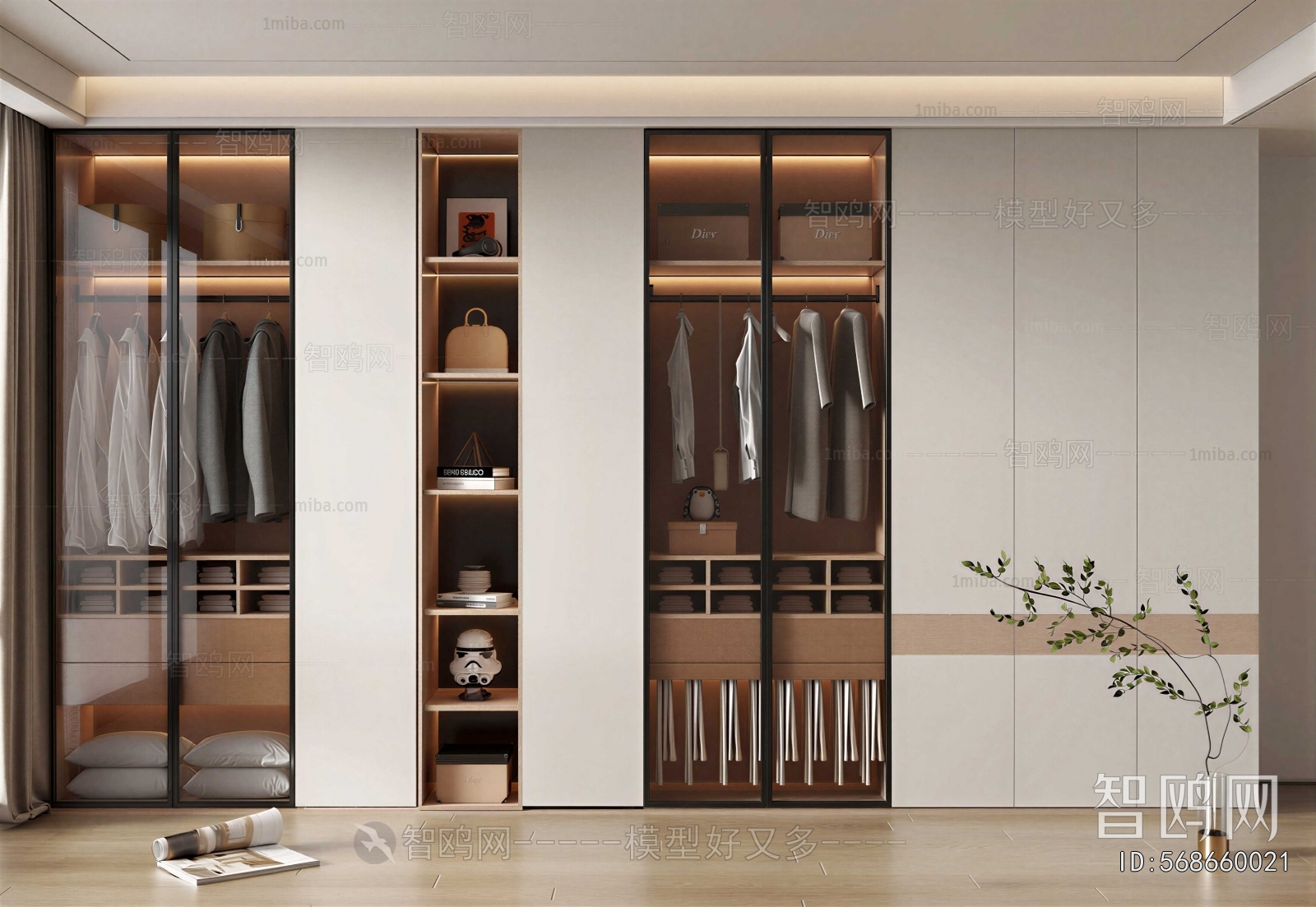 Modern Clothes Storage Area