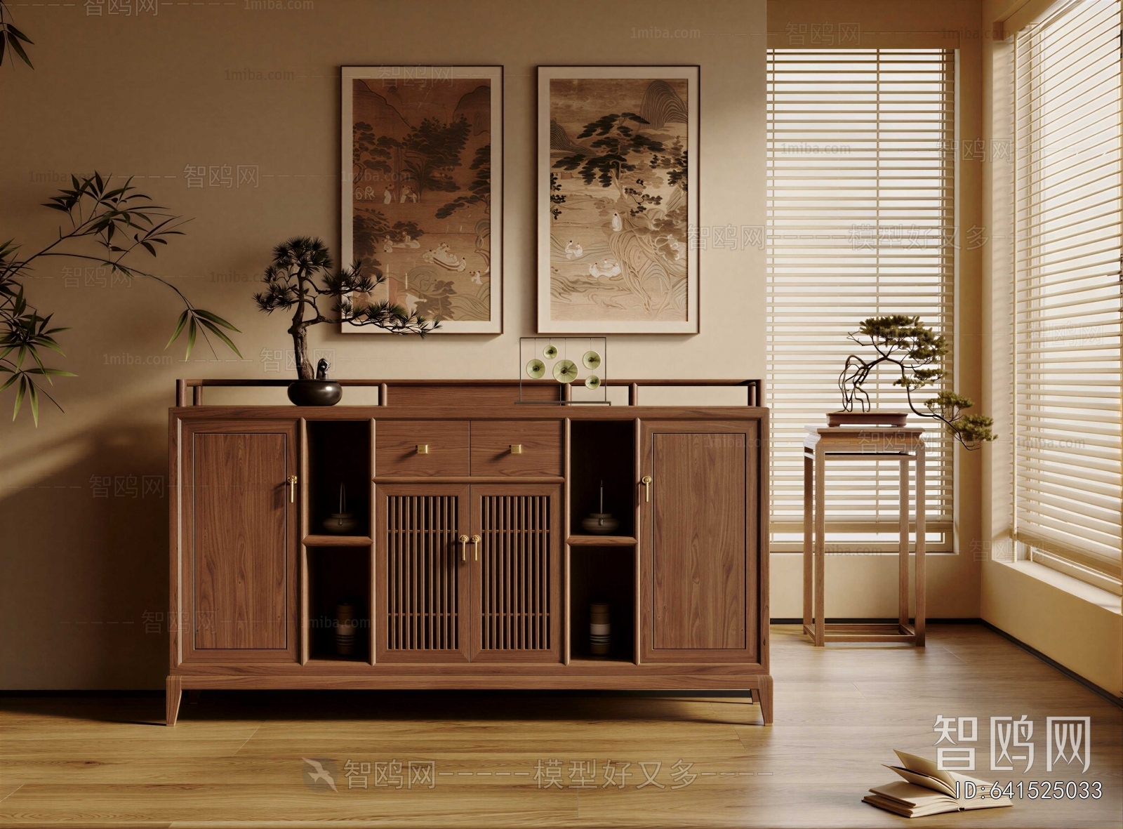 New Chinese Style Entrance Cabinet