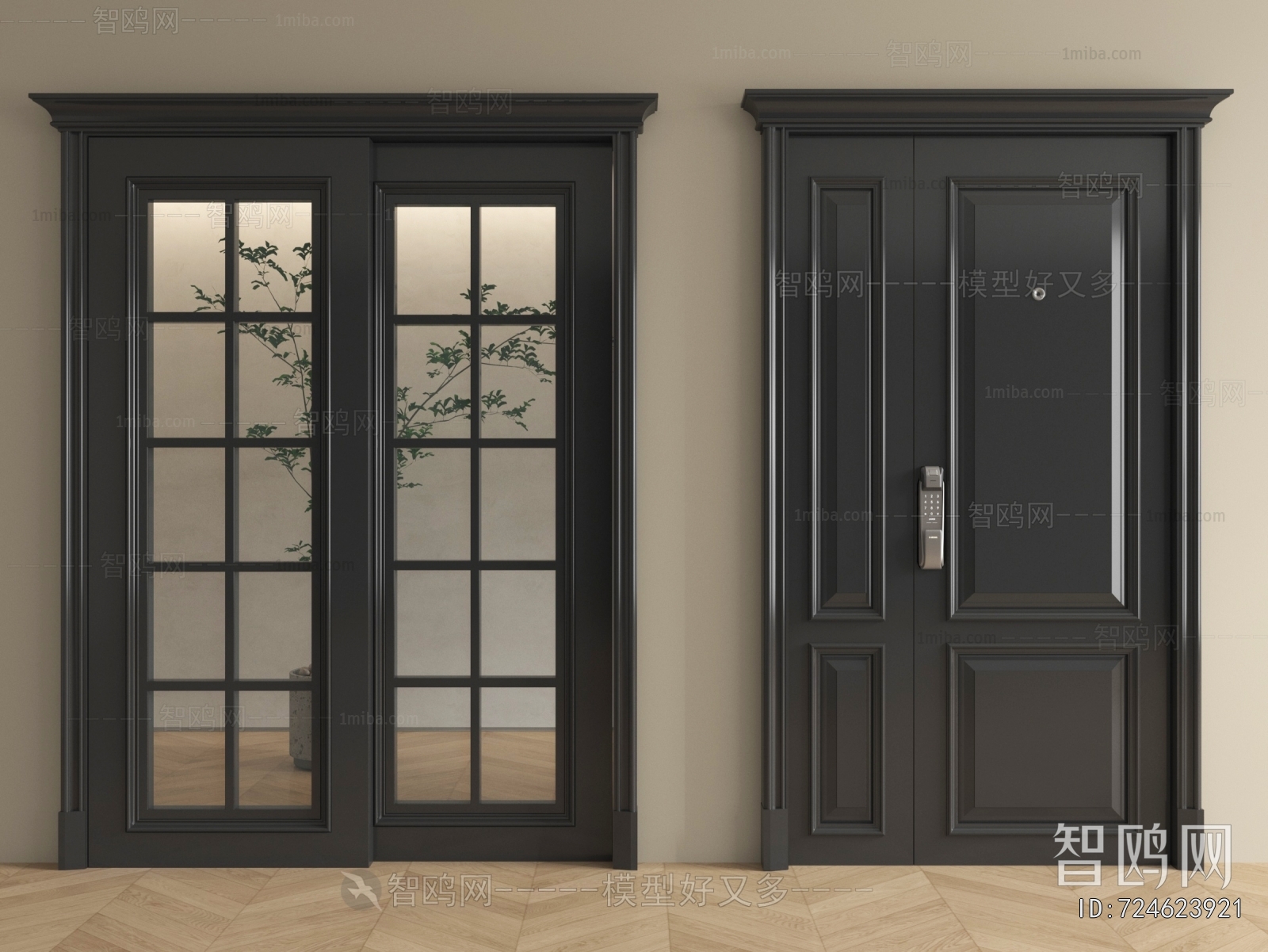 French Style Entrance Door