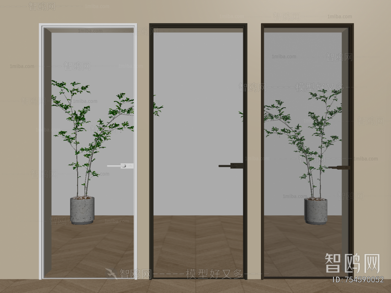 Modern Single Door