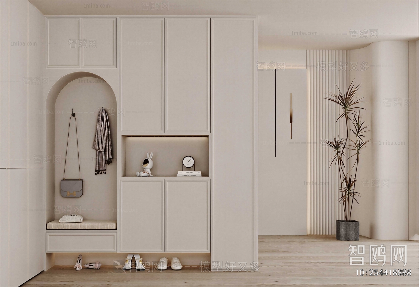 French Style Shoe Cabinet