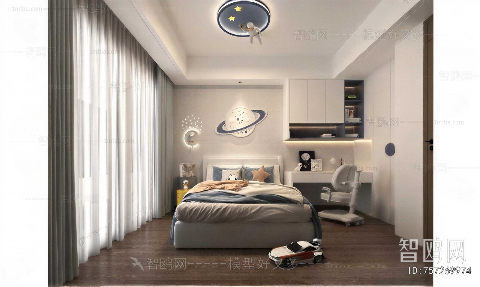 Modern Boy's Room And Son's Room