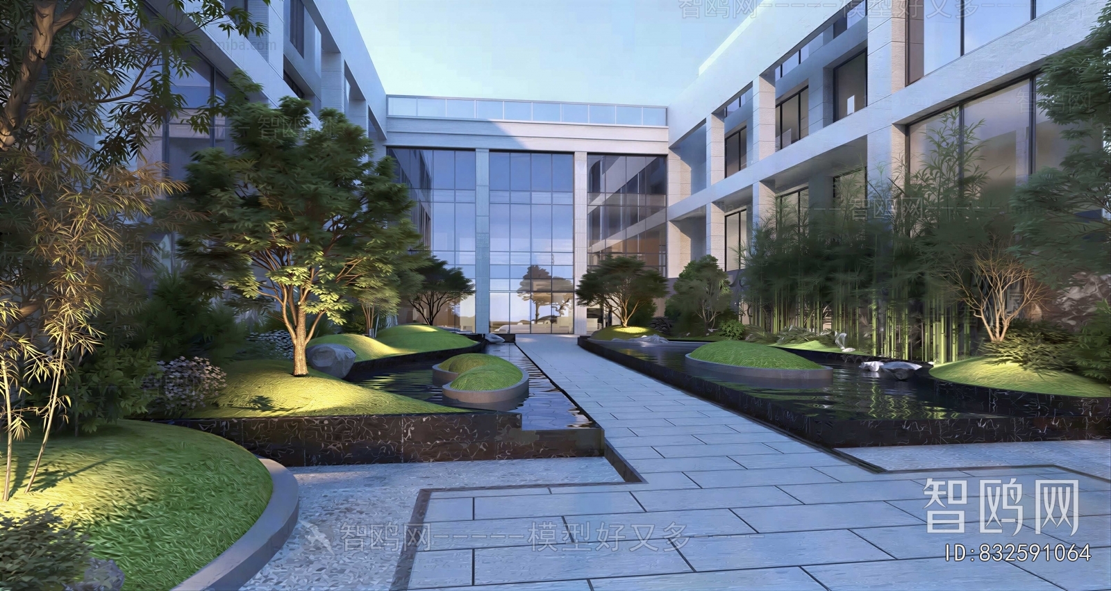 Modern Courtyard/landscape