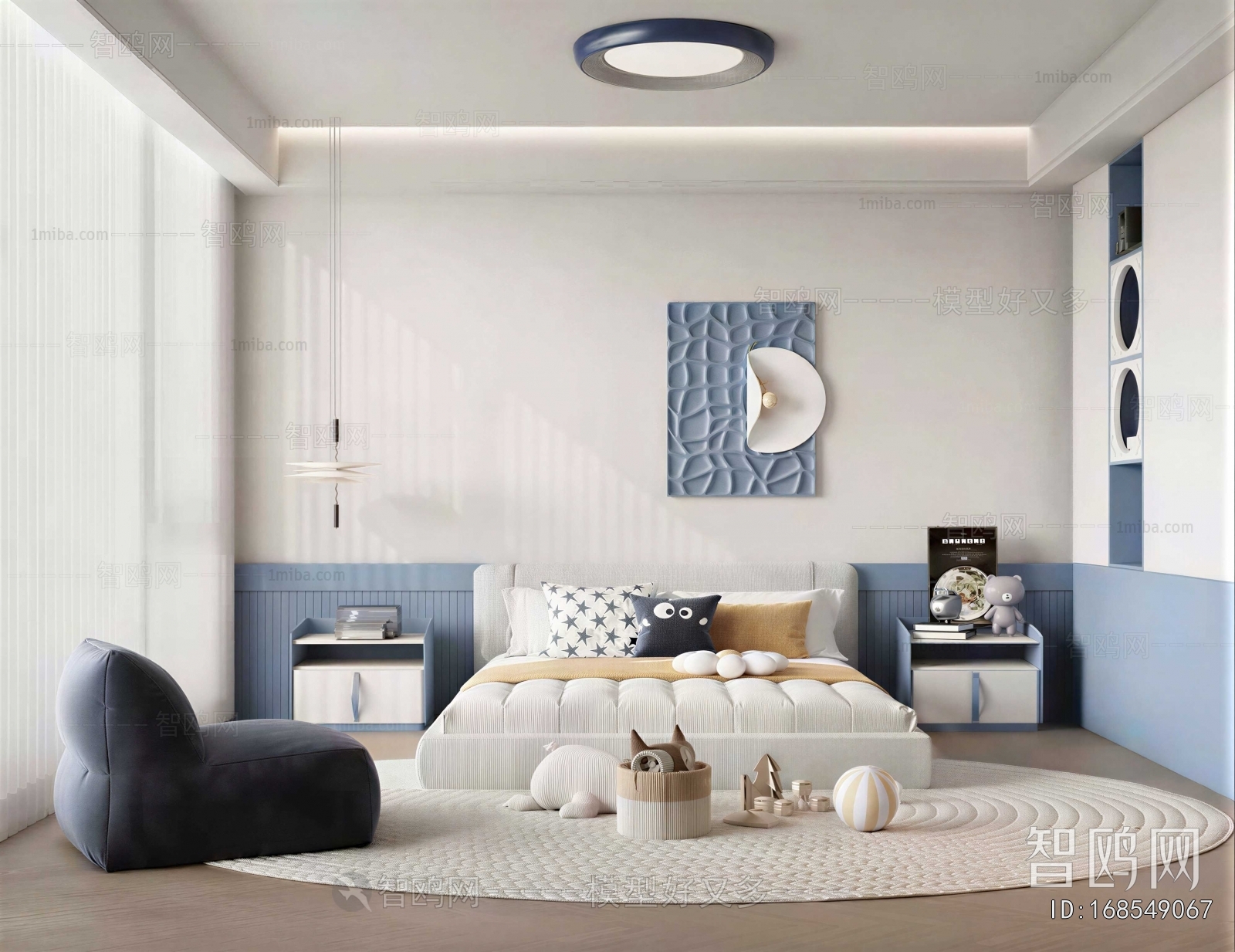 Modern Boy's Room And Son's Room