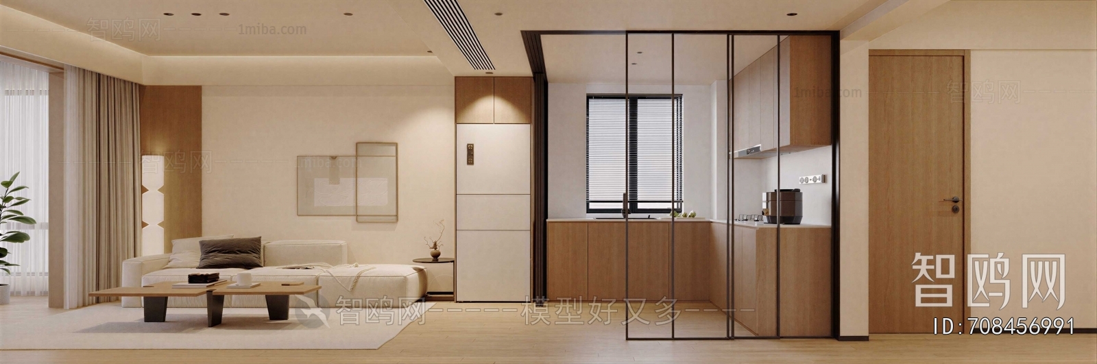 Wabi-sabi Style A Living Room