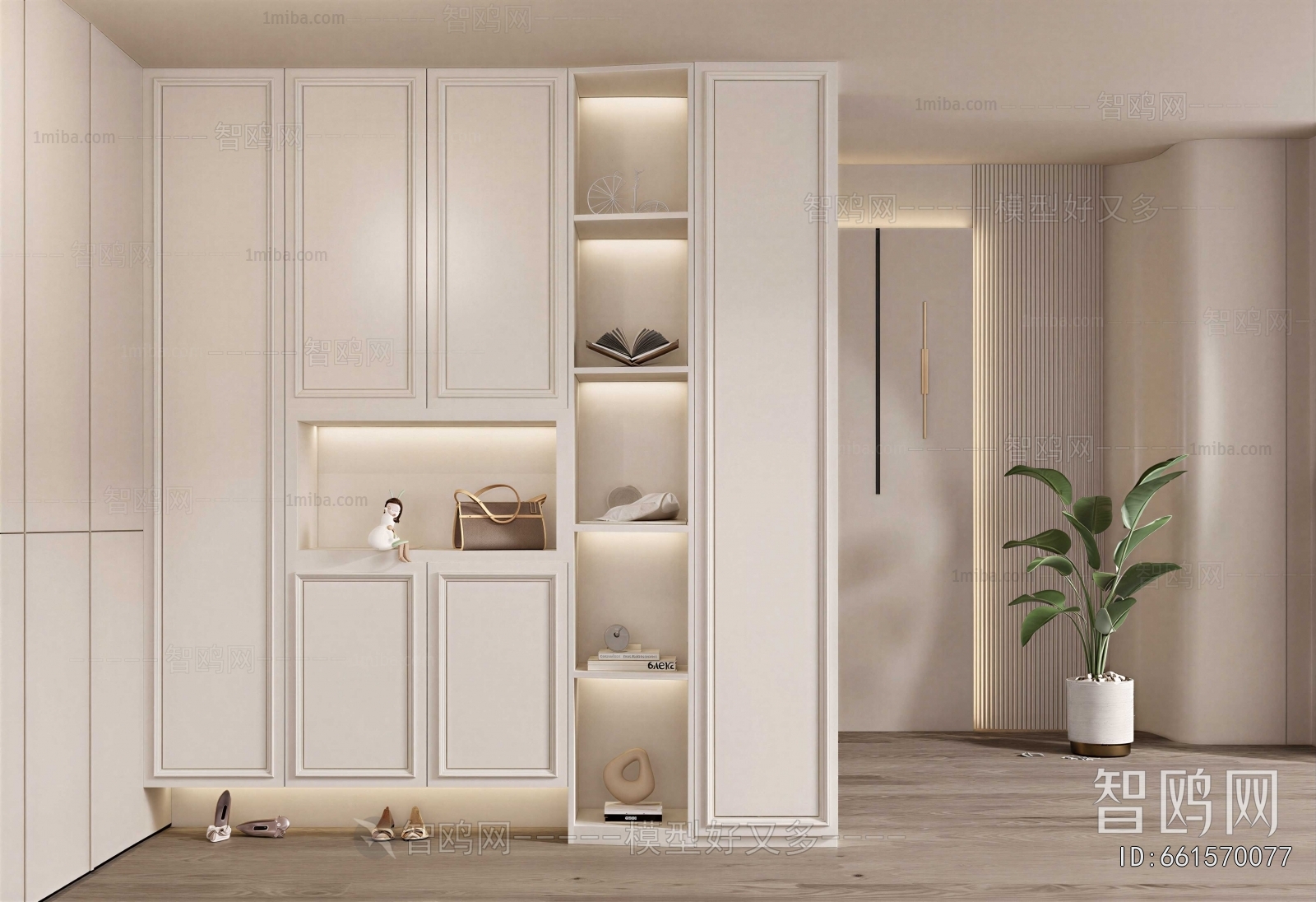 Simple European Style Shoe Cabinet