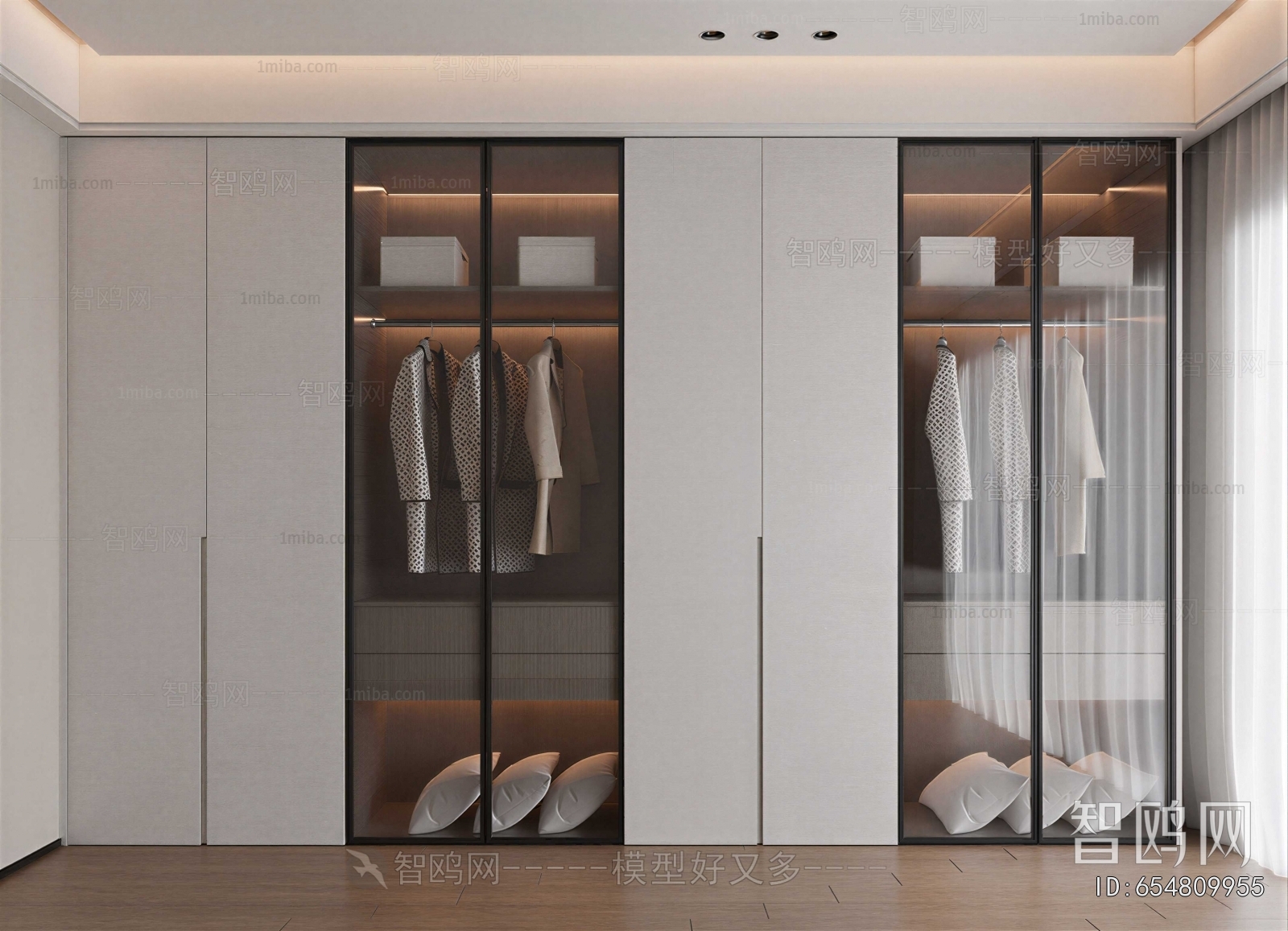 Modern Clothes Storage Area