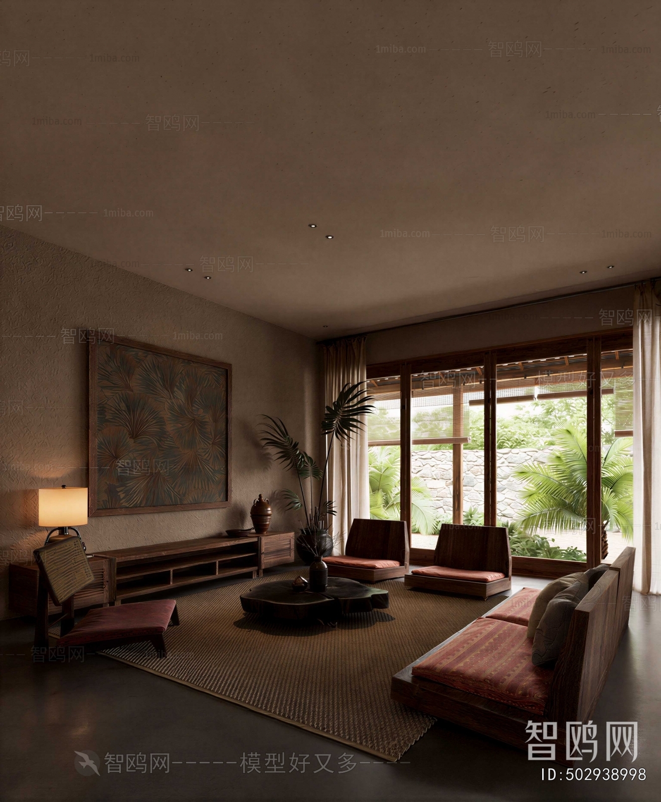 Wabi-sabi Style A Living Room