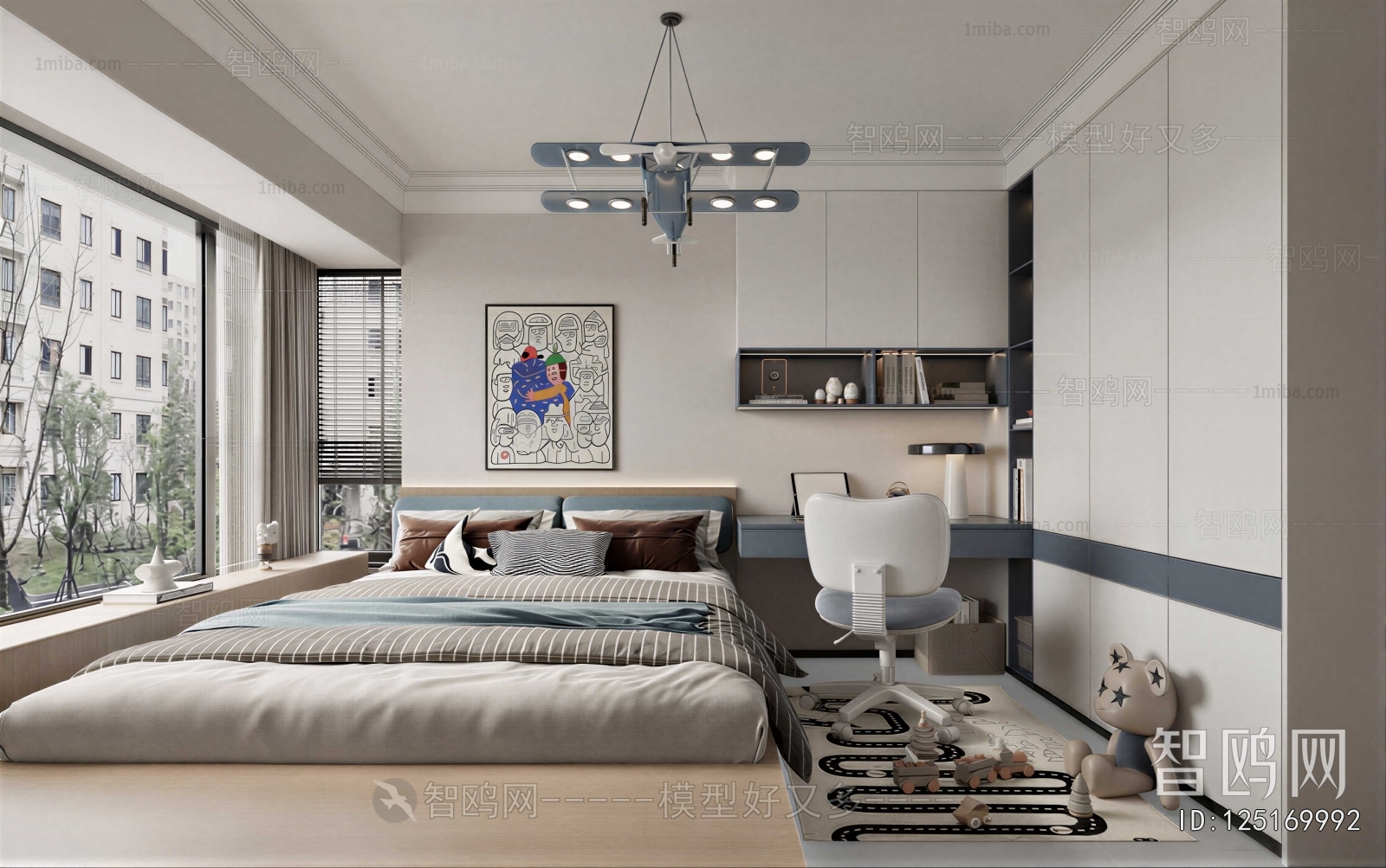 Modern Boy's Room And Son's Room