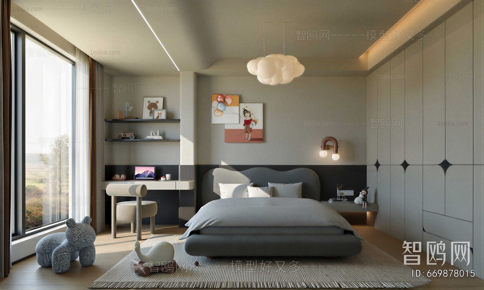 Modern Boy's Room And Son's Room