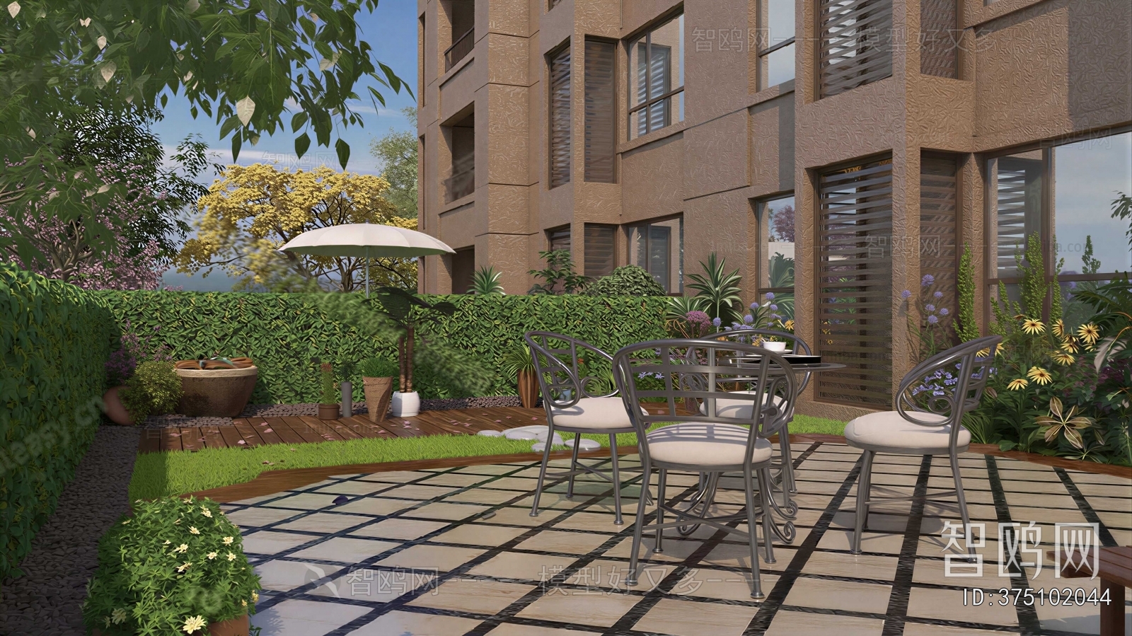 Modern Courtyard/landscape