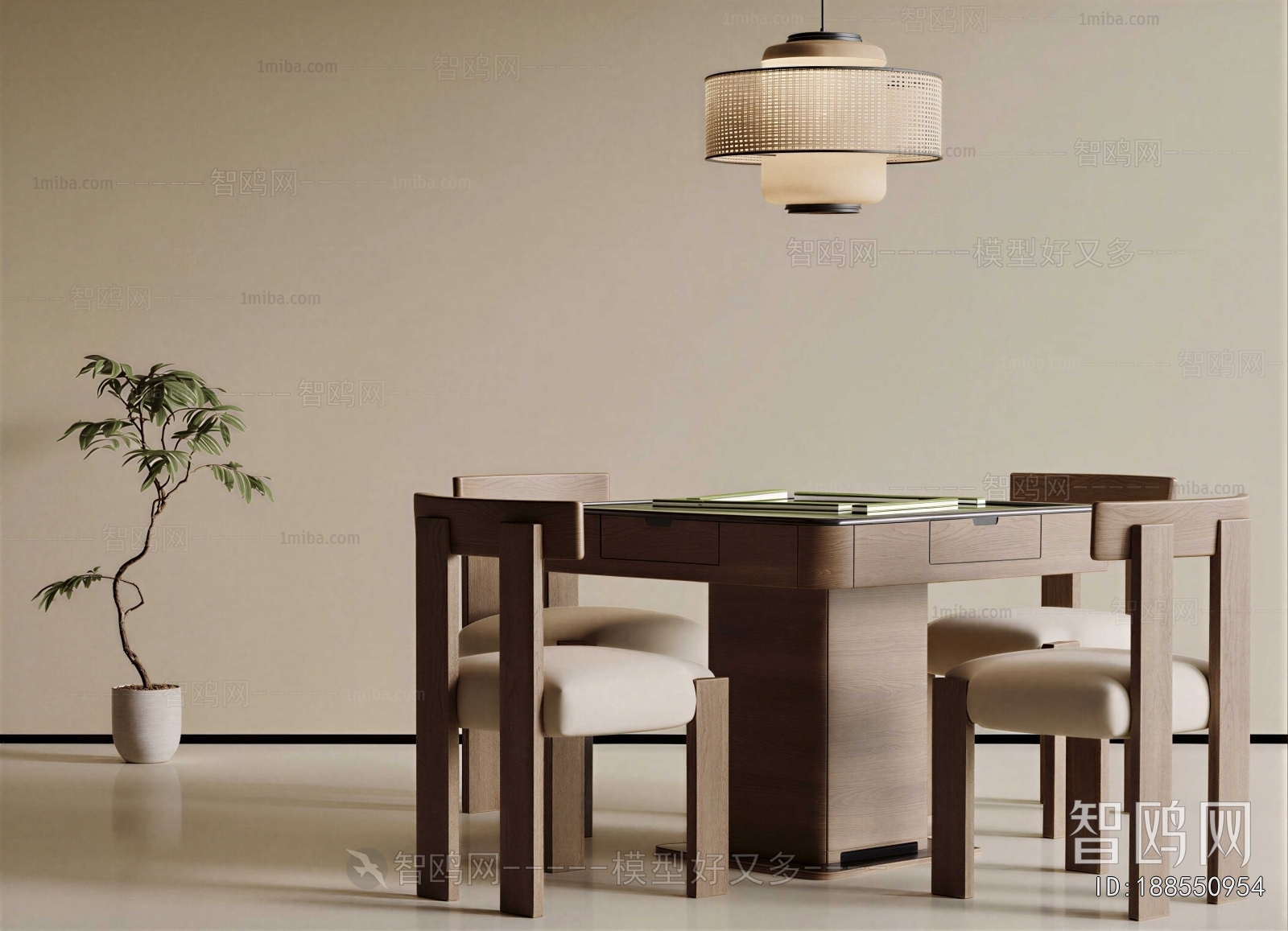 Modern Mahjong Tables And Chairs