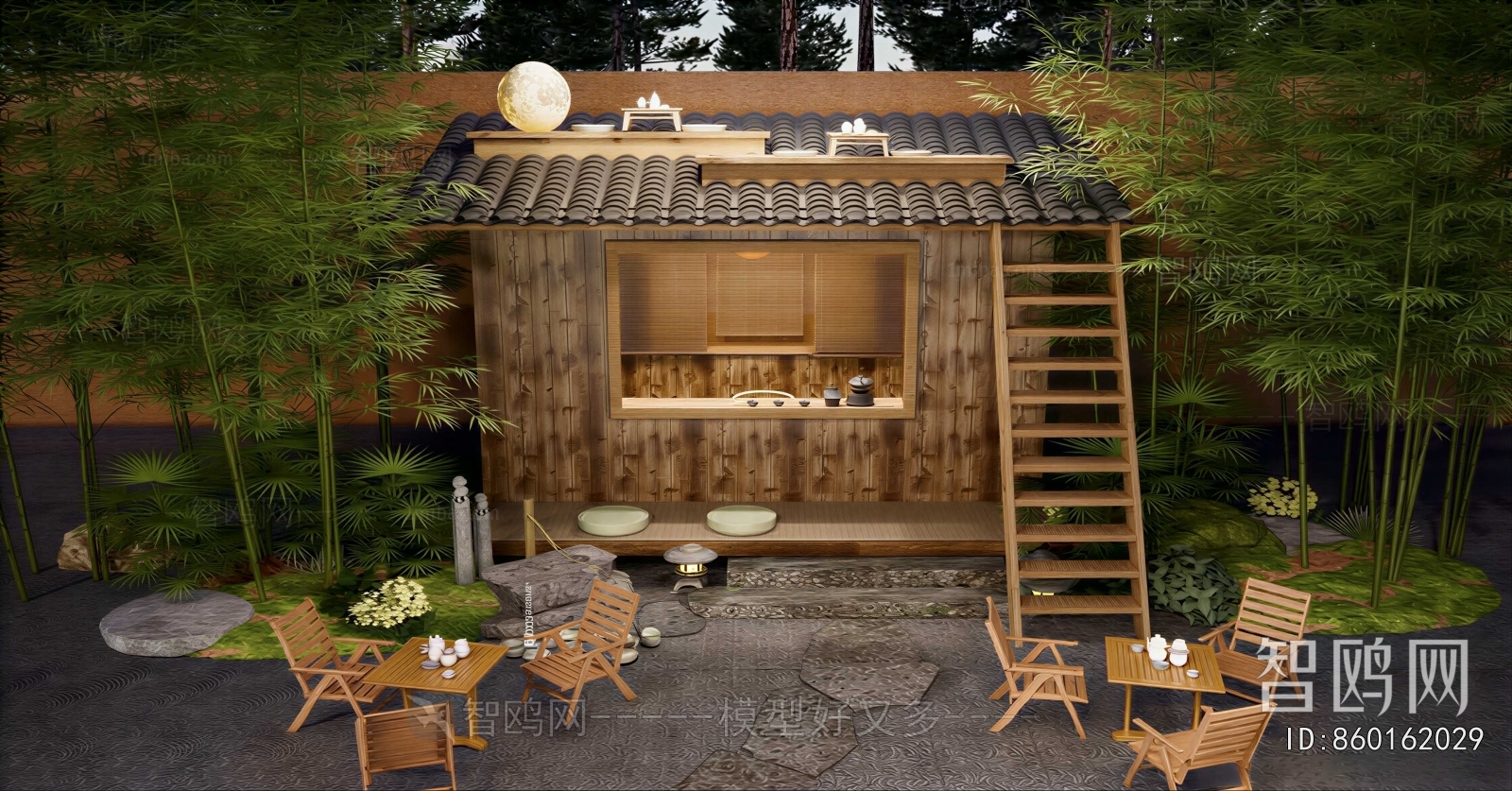 New Chinese Style Courtyard/landscape