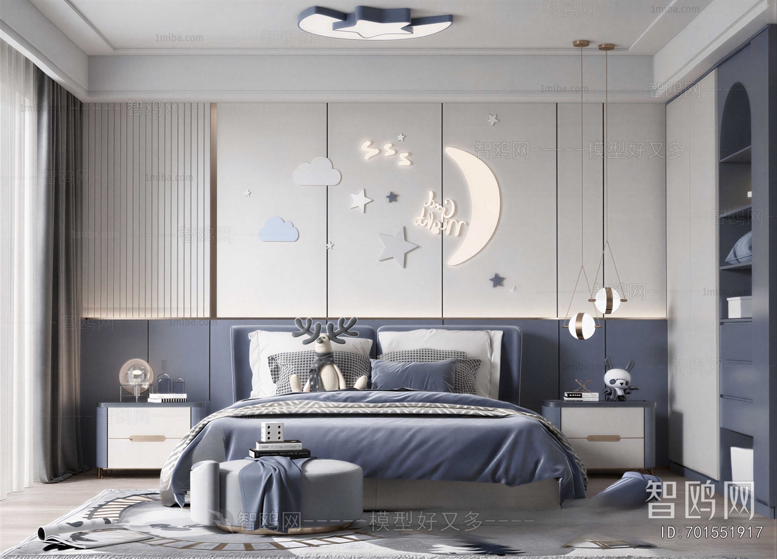 Modern Boy's Room And Son's Room