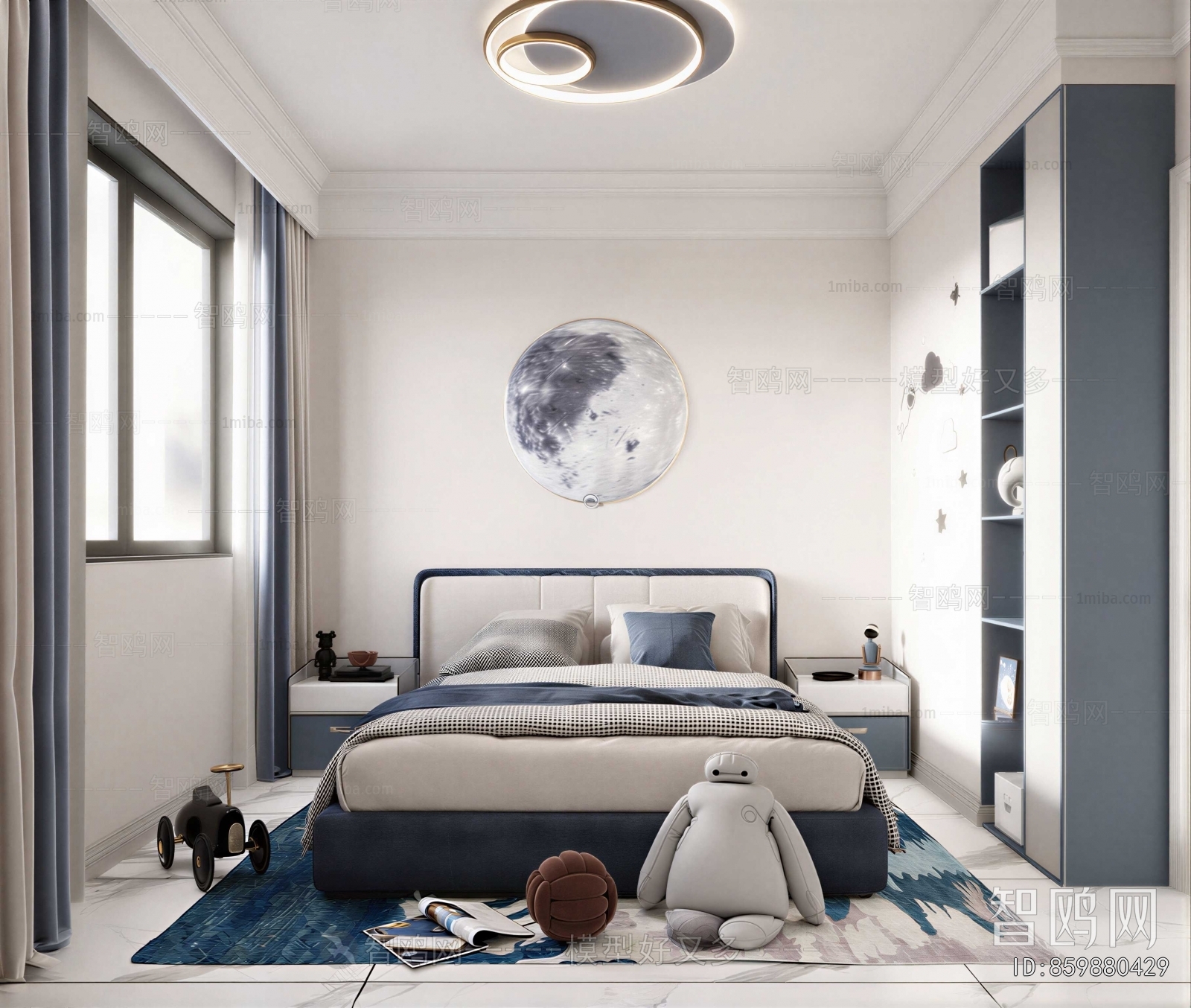 Modern Boy's Room And Son's Room